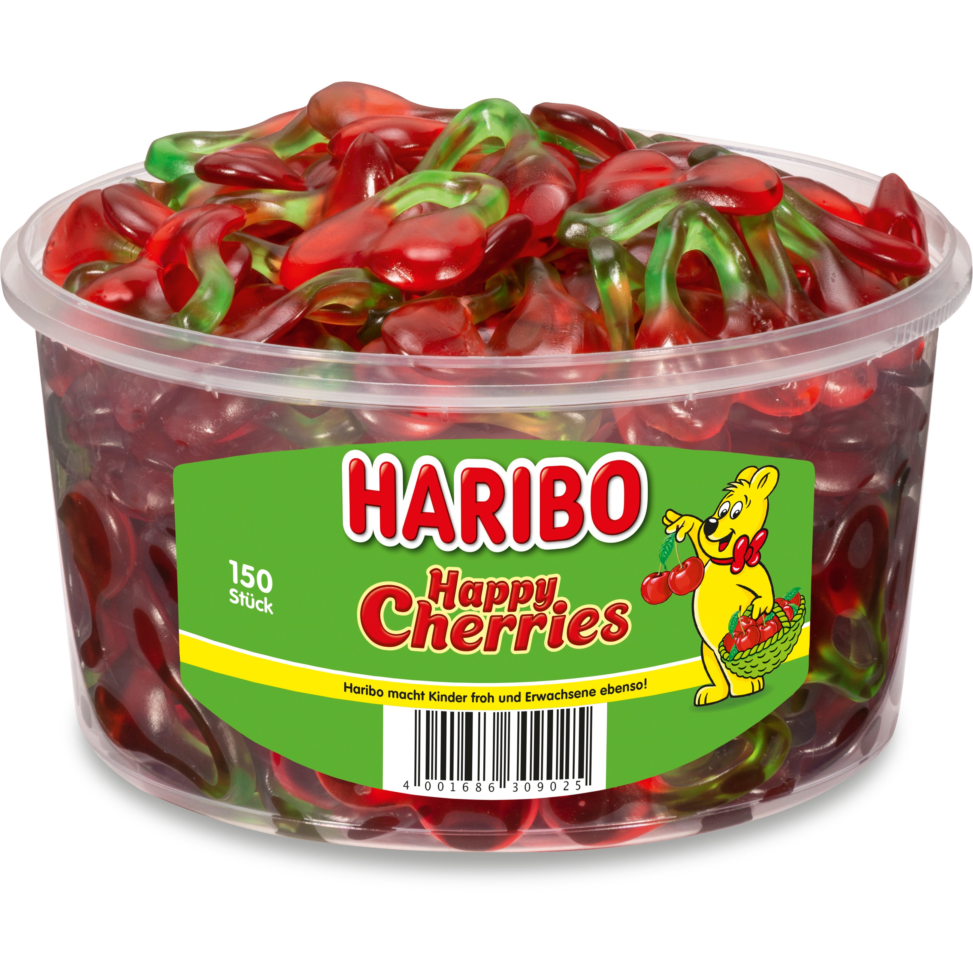 HARIBO Joyeuses cerises 60461 Boîte 1200g, 150 pcs.