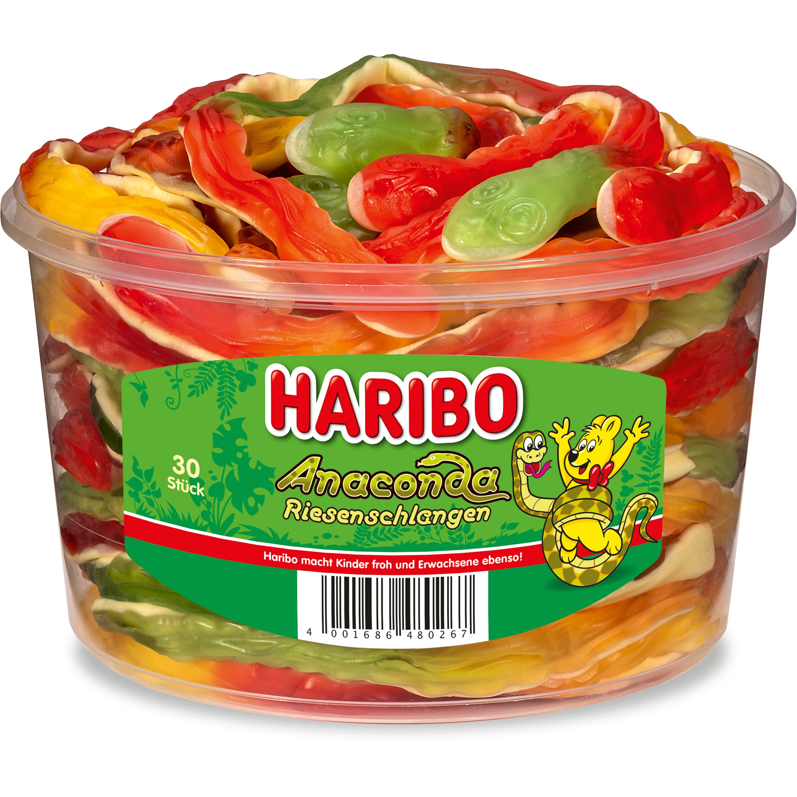 HARIBO Serpent géant Anaconda 60503 Boîte 1200g, 30 pcs.