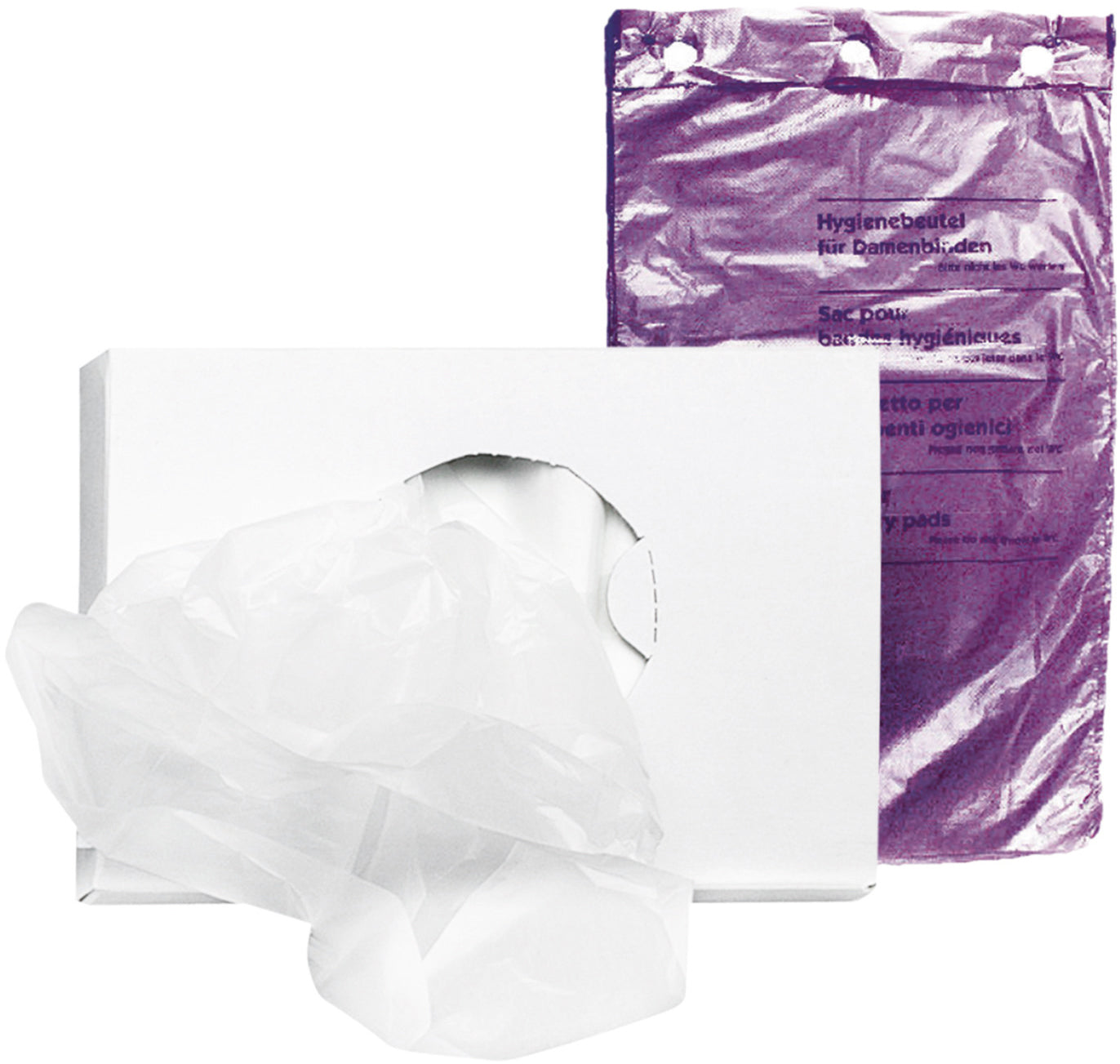 HARTMANN Sacs hygiéniques PE 19x33x28cm 723943 violet, 40x50 pcs.