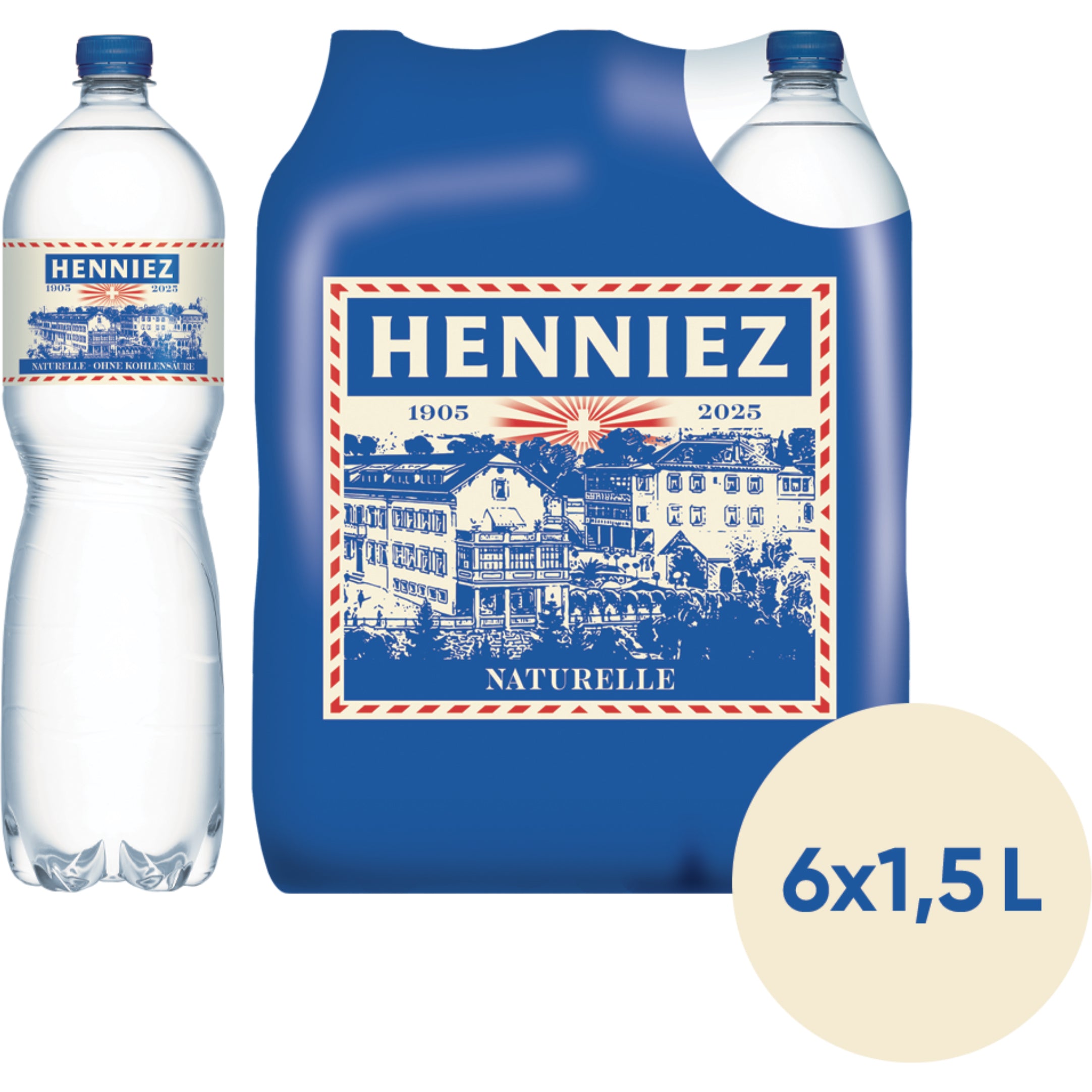 HENNIEZ bleu, non gazéifié 7910026 150 cl, 6 pcs.