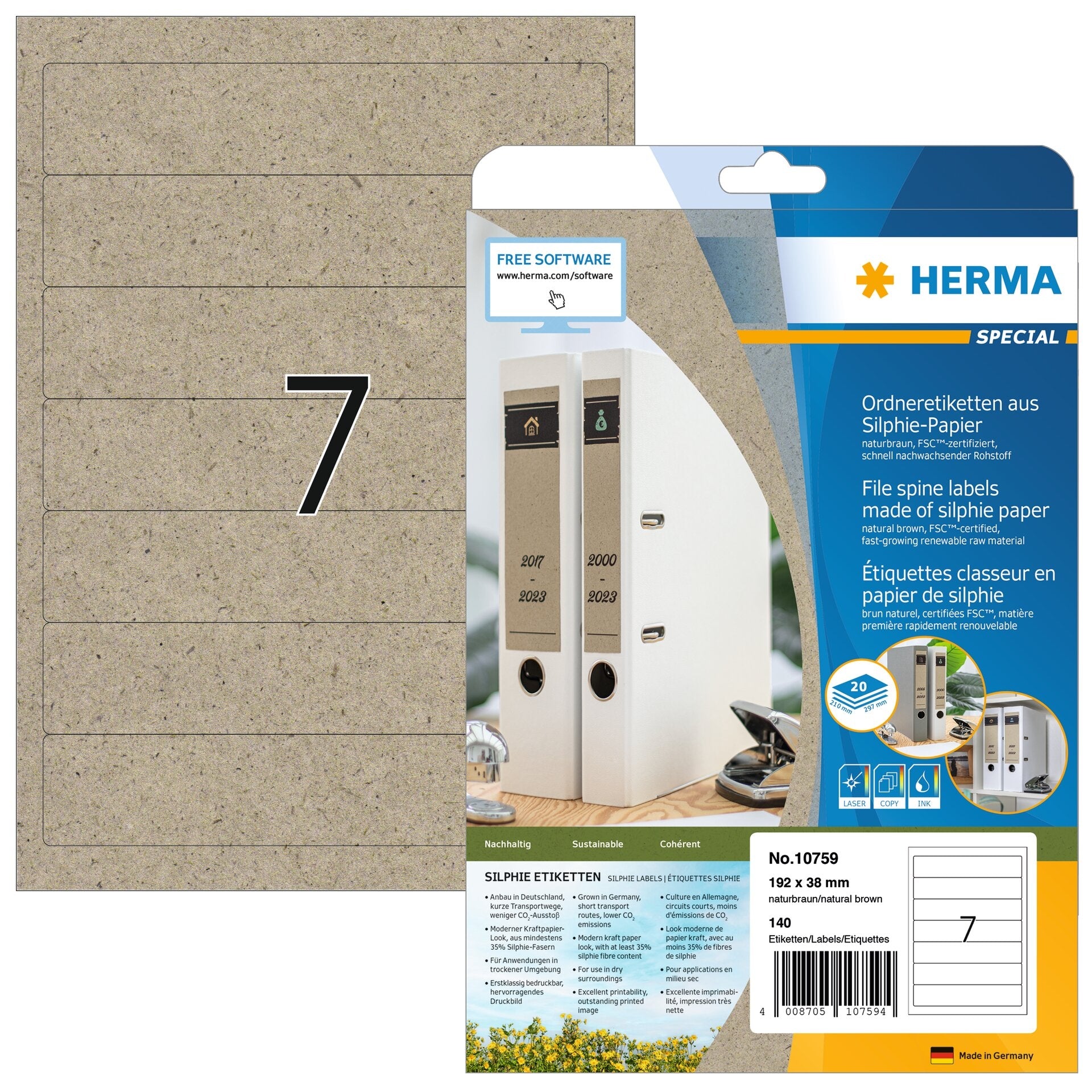 HERMA     Étiquettes     192,0 x 38,0 mm