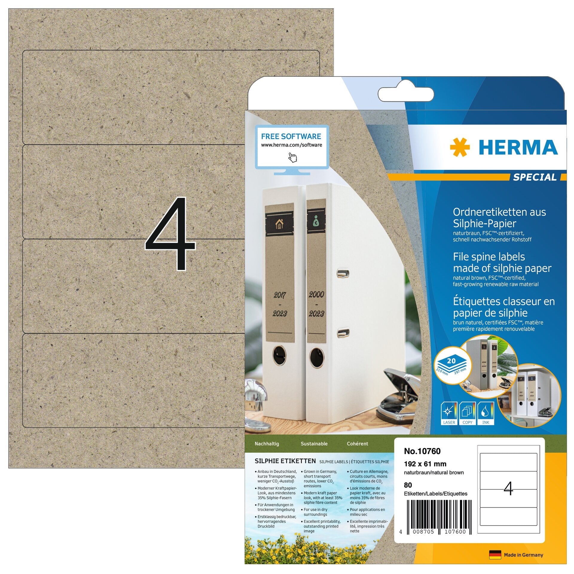 HERMA     Étiquettes     192,0 x 61,0 mm