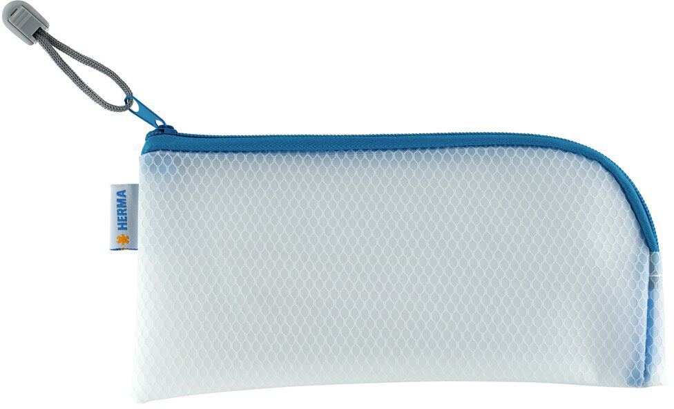 HERMA Étui à documents avec zip A6 20003 bleu, 23x11cm