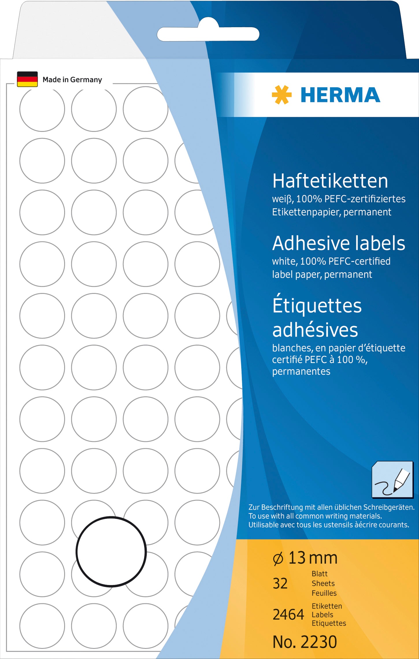 HERMA     Etiquettes ronde          13mm