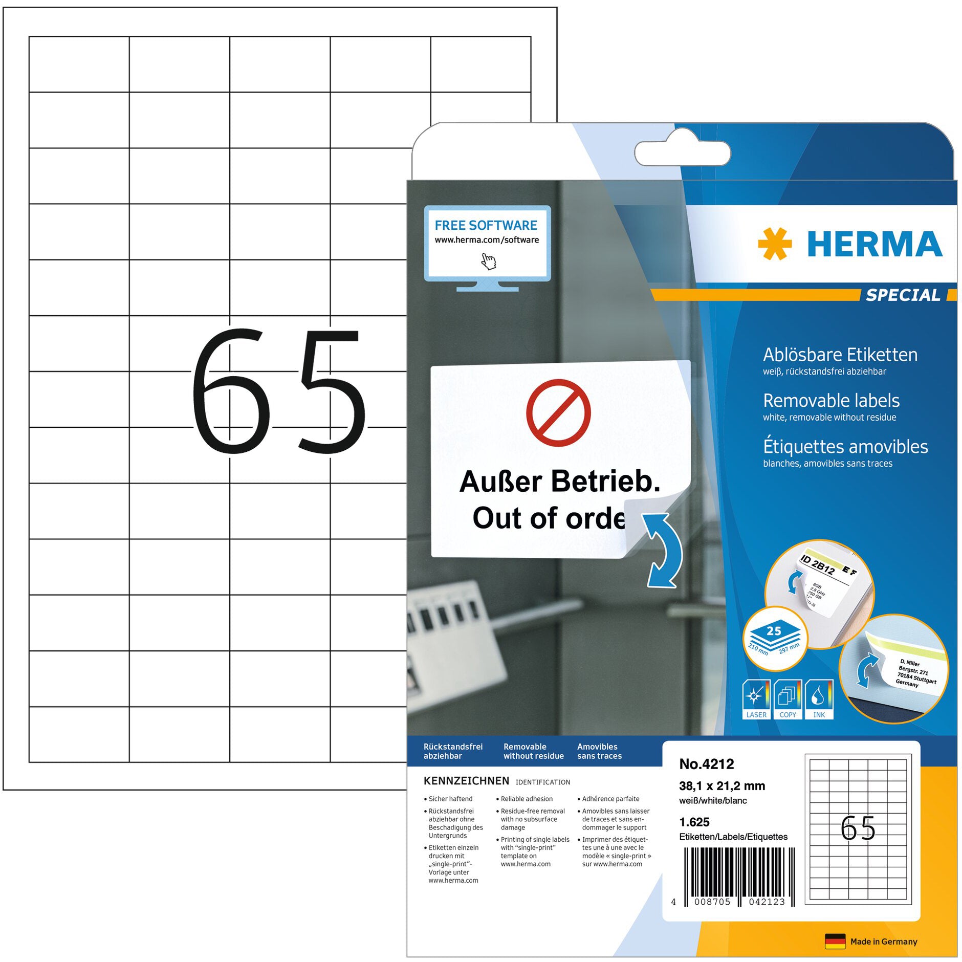 HERMA     Etiquettes Special   38×21,2mm