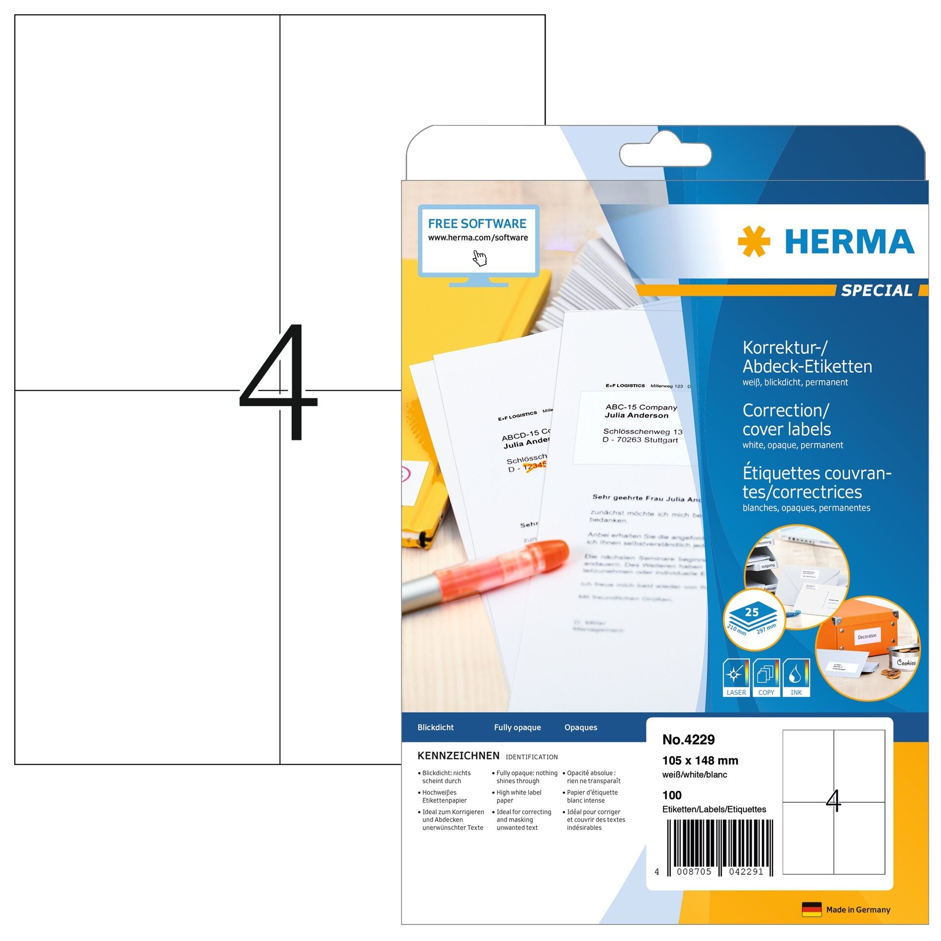 HERMA     Étiquettes SPECIAL   105x148mm