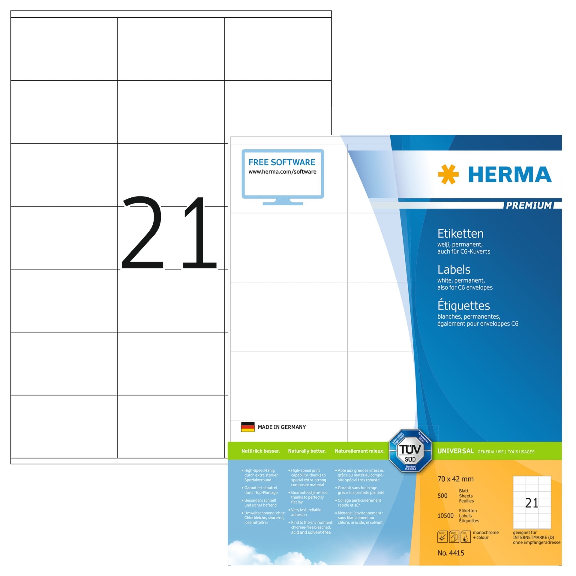 HERMA     Etiquettes 4415