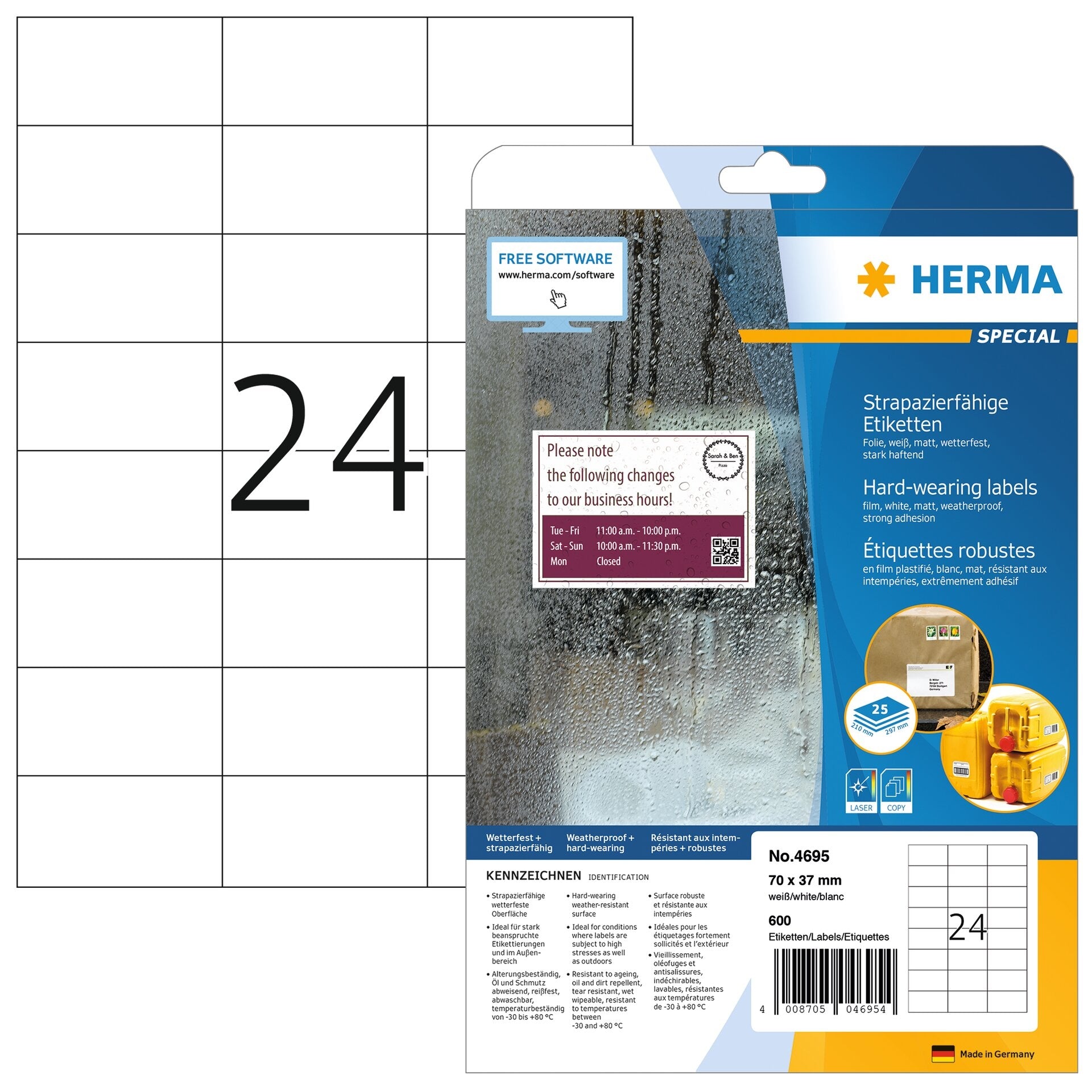 HERMA     Étiquettes SPECIAL     70x37mm