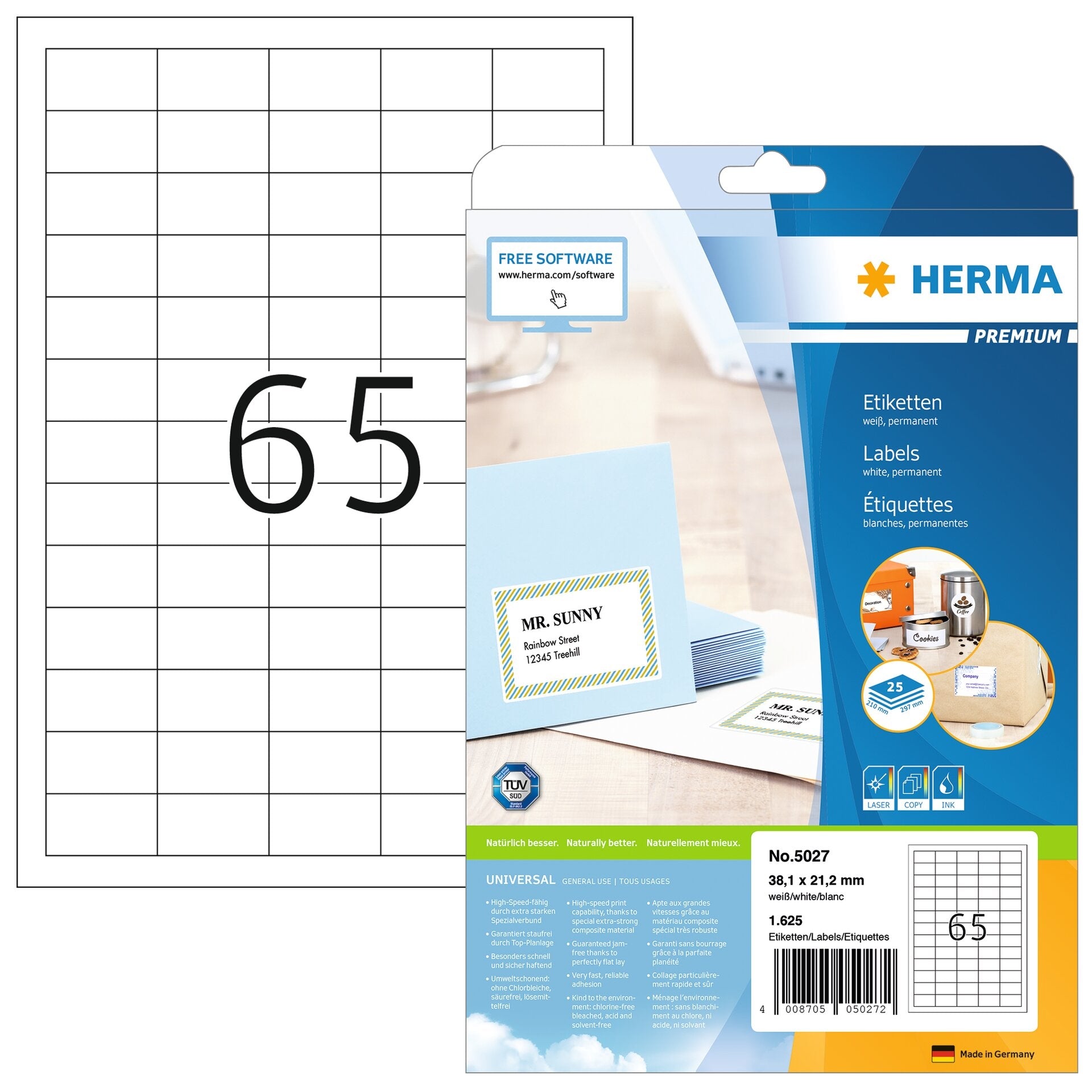 HERMA     Etiquettes 5027