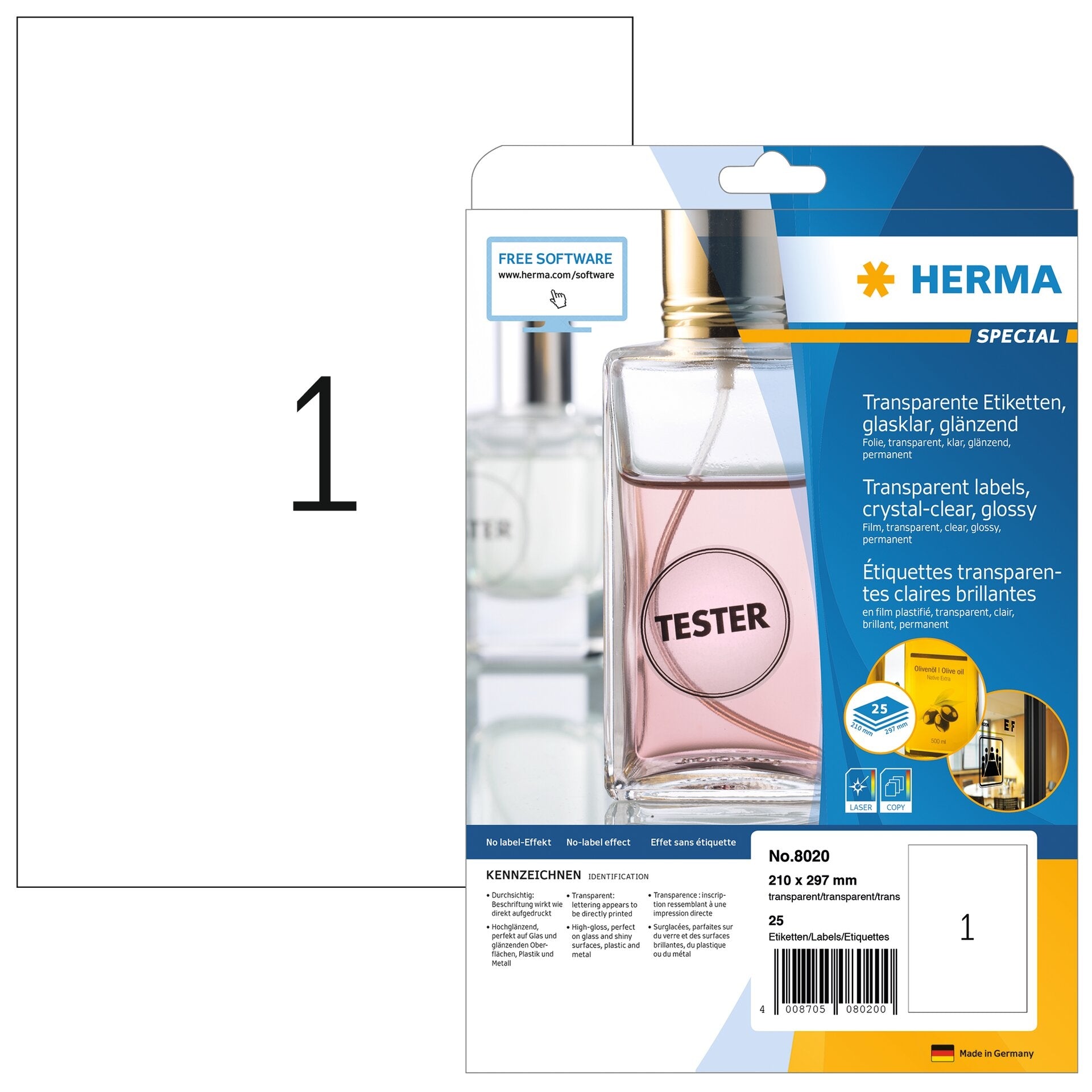 HERMA     Etiketten 210x297mm