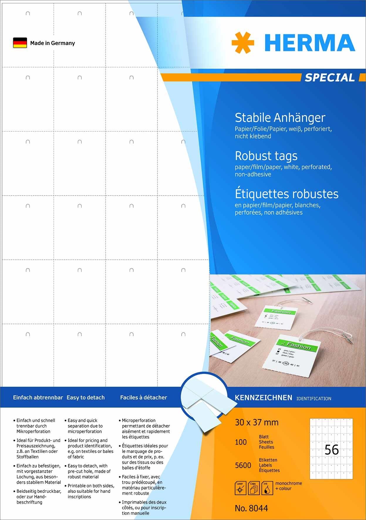 HERMA     Etiquettes             30x37mm