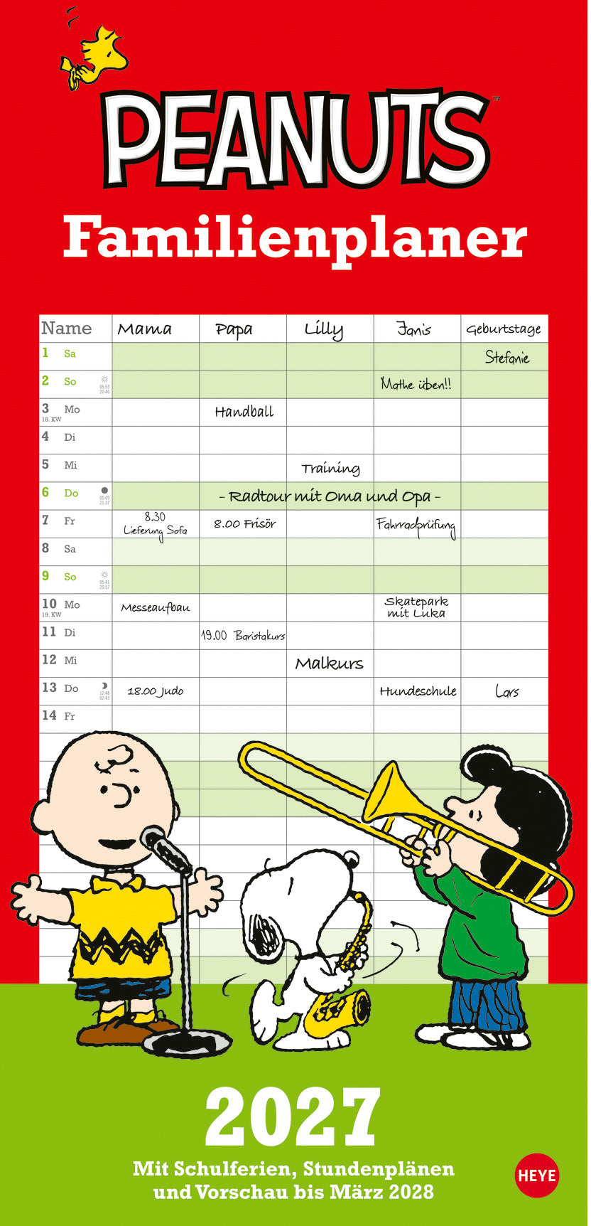 HEYE      Planificateur Peanuts     2027