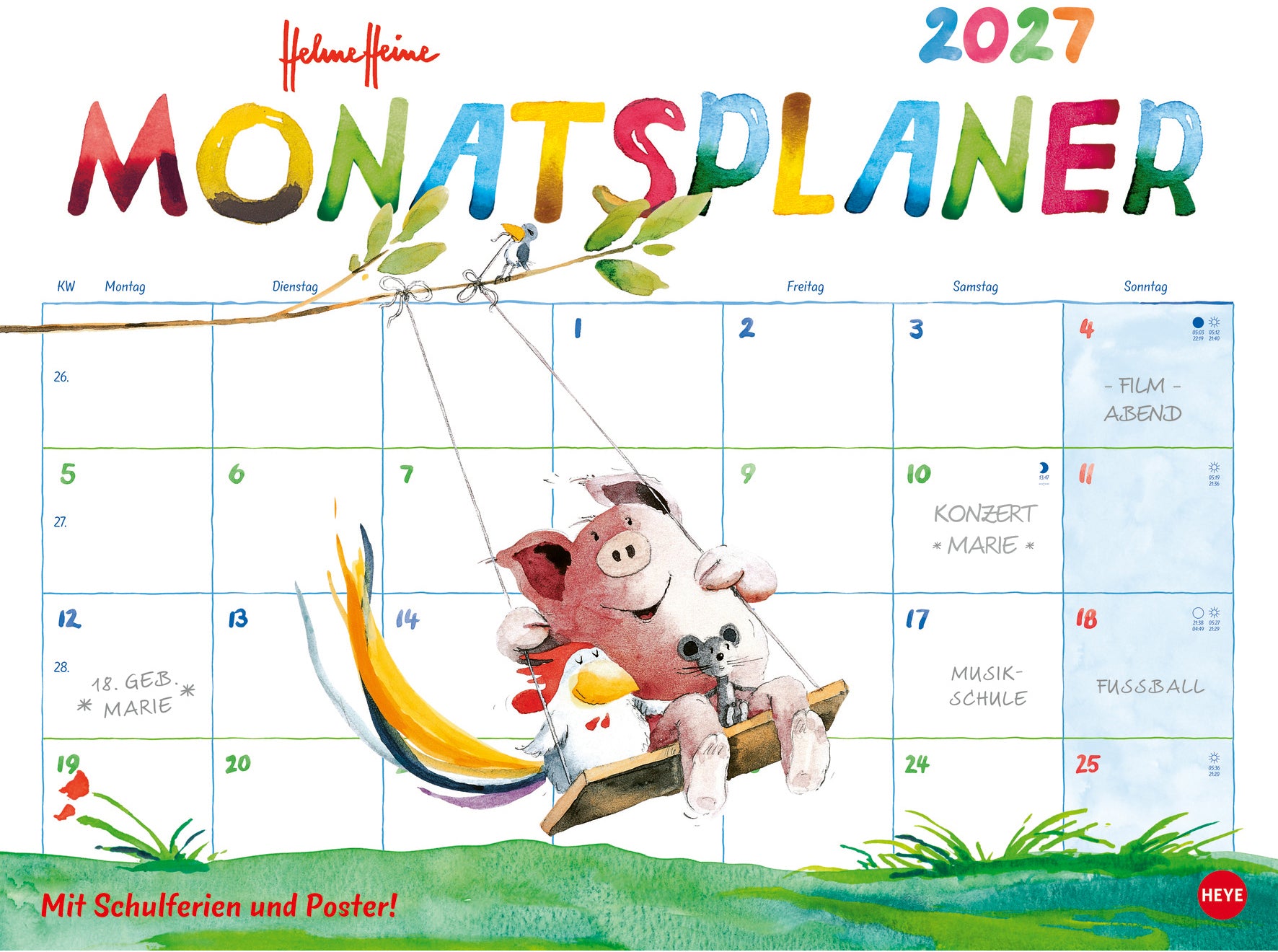 HEYE      Planificateur Helme Heine 2027