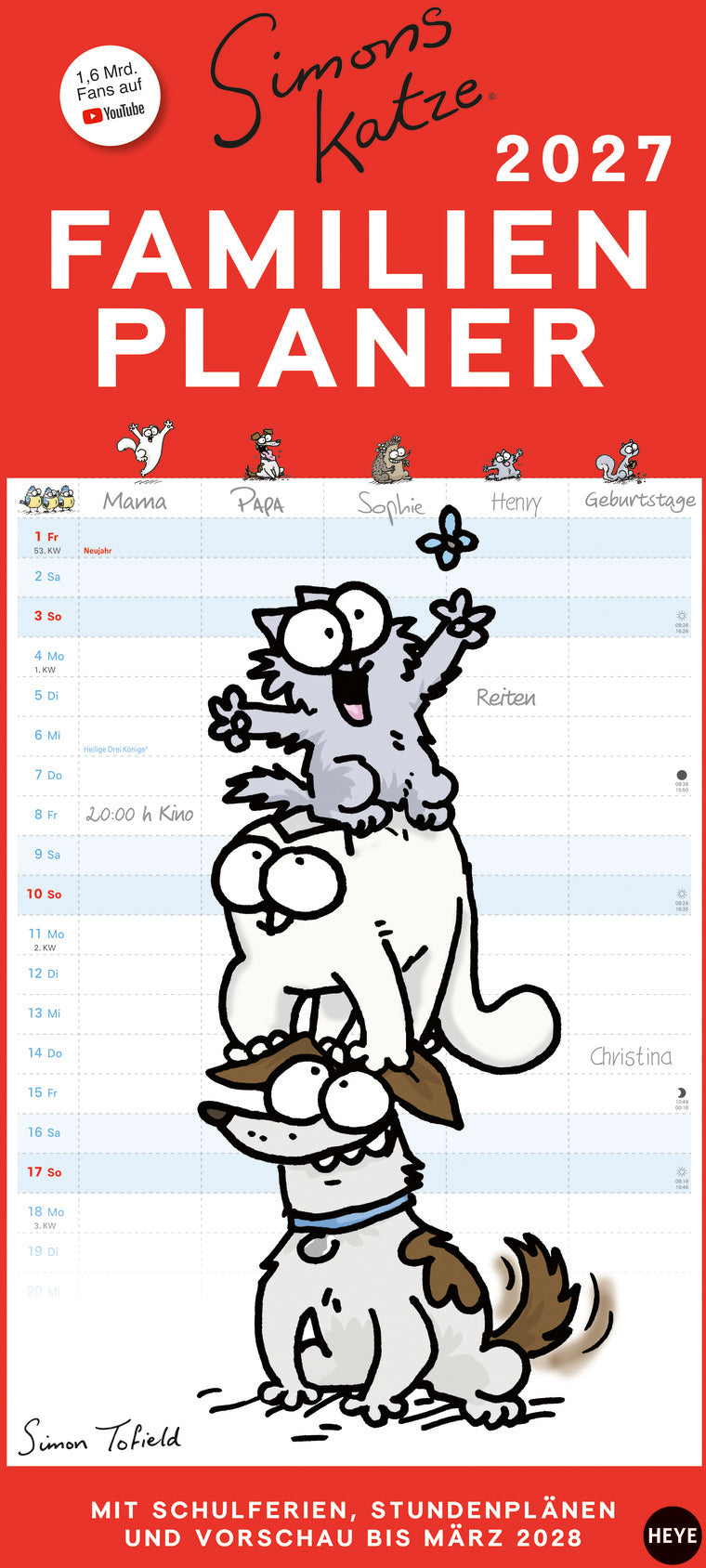 HEYE      Calendrier familial       2027