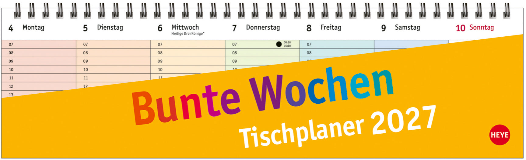HEYE      Cal. de bureau BunteWoche 2027