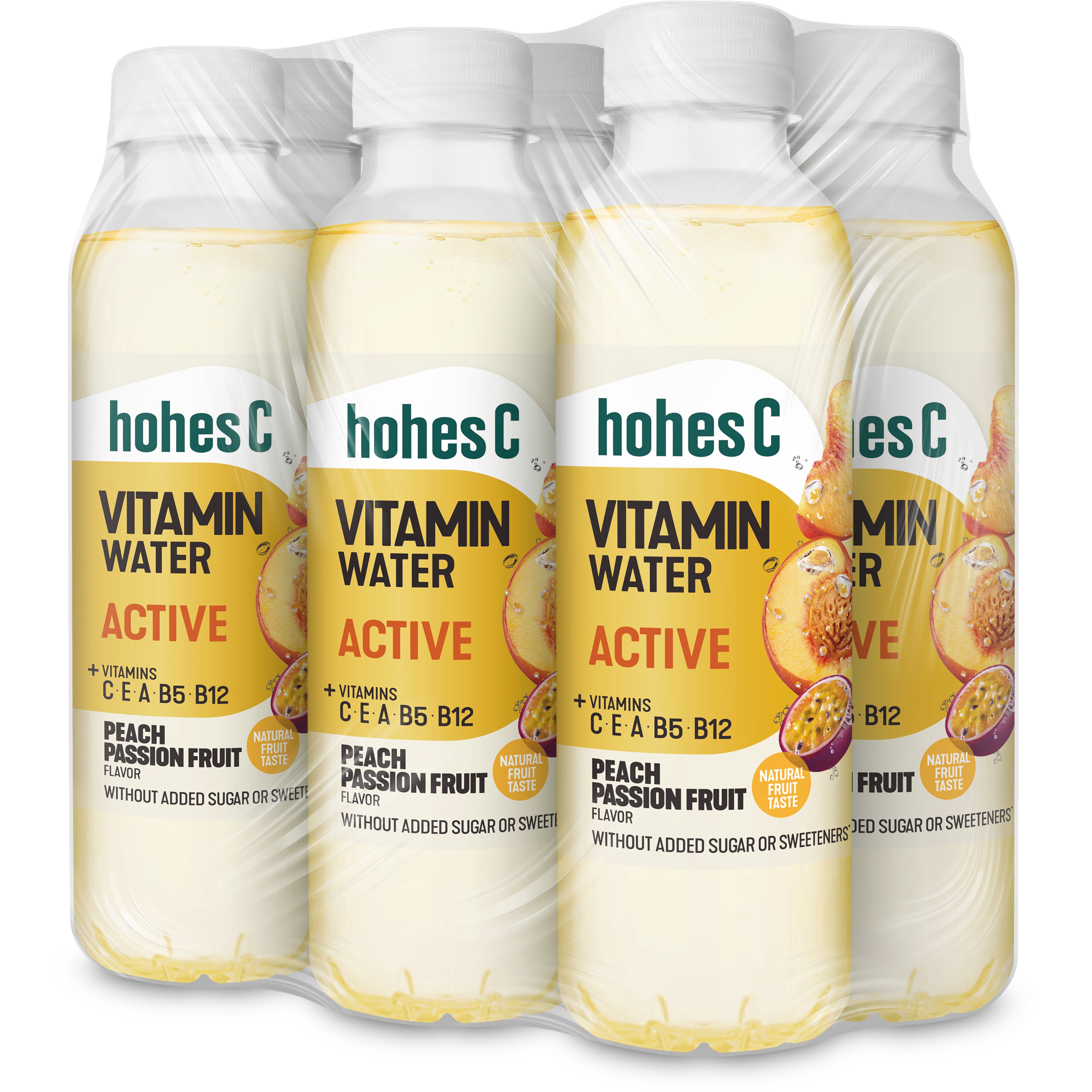 HOHES C Vitamin Water Active 12614474 Peach-Passion 50 cl, 6 pcs.