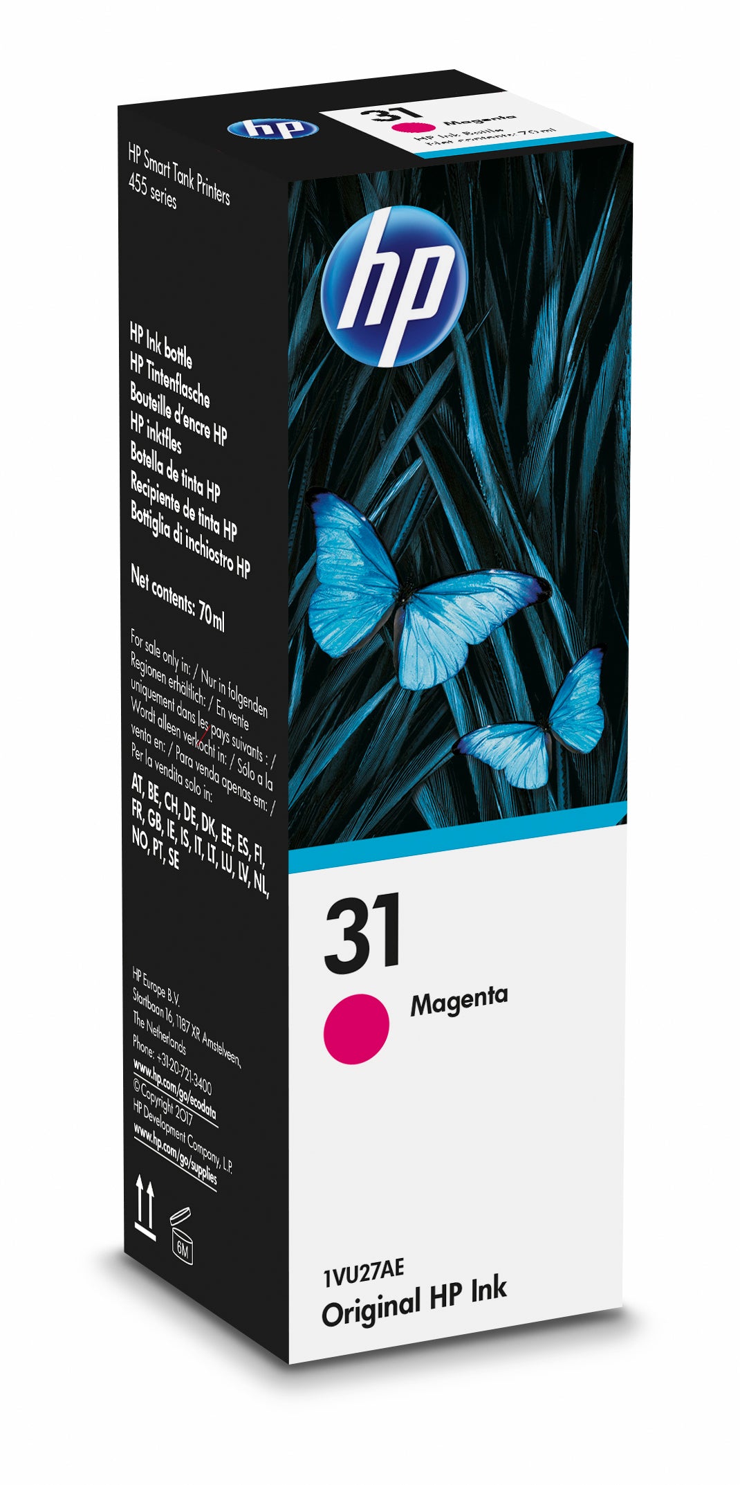 HP Bout. d'encre 31 magenta 1VU27AE SmartTank 555/655 8000 p.