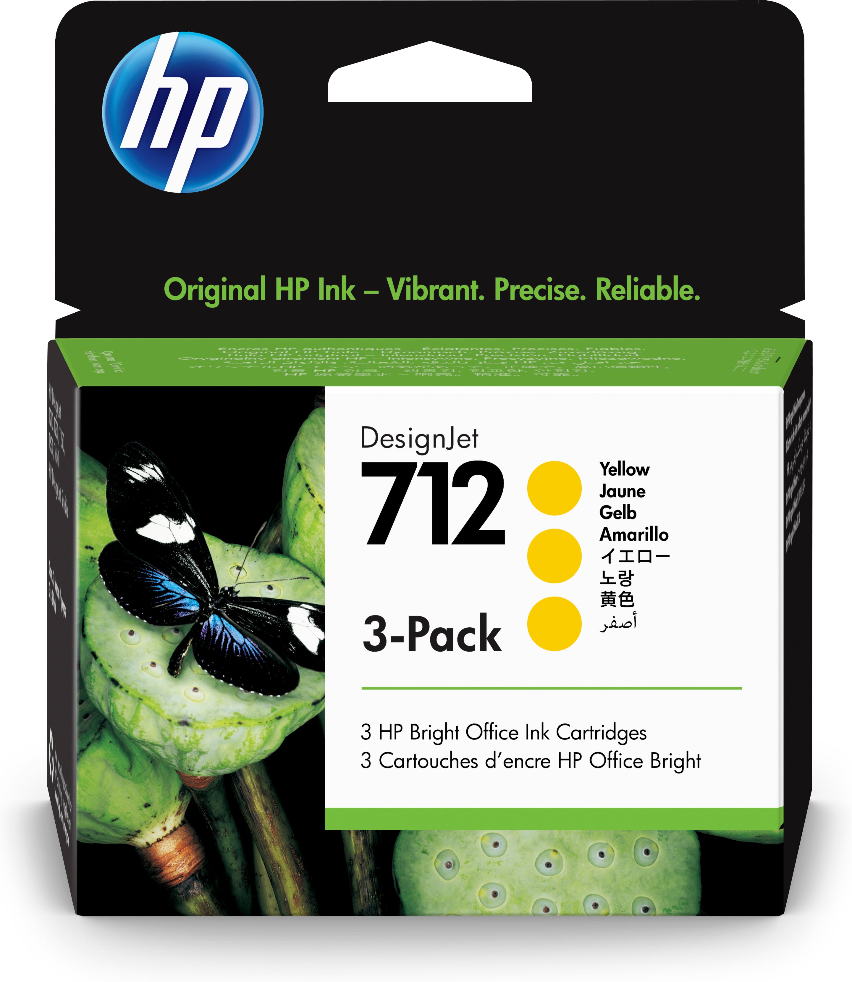 HP Cart. d'encre 712 yellow 3ED79A DesignJet T230/250/630 3x29ml