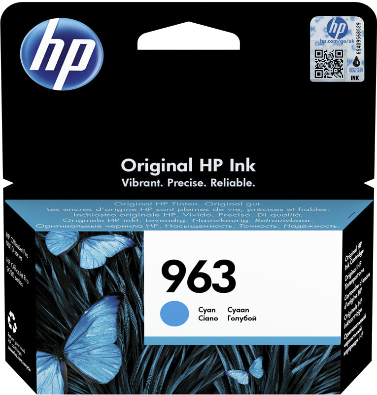 HP Cart. d'encre 963 cyan 3JA23AE OfficeJet 9010/9020 700 p.