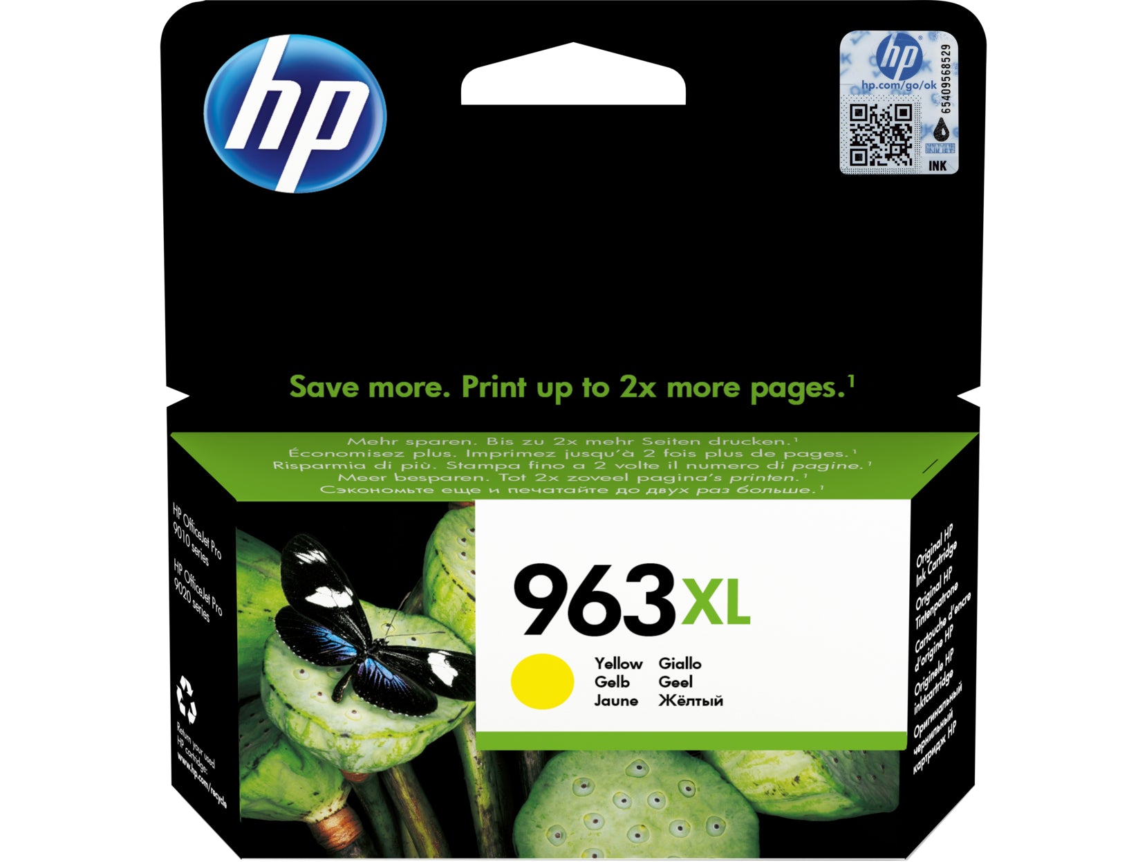 HP Cart. d'encre 963XL yellow 3JA29AE OfficeJet 9010/9020 1600 p.