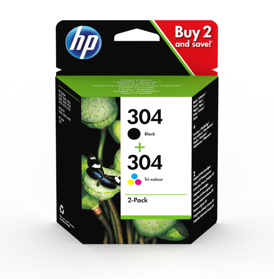 HP Combopack 304 BK/color 3JB05AE DeskJet 2620 120/100 pages
