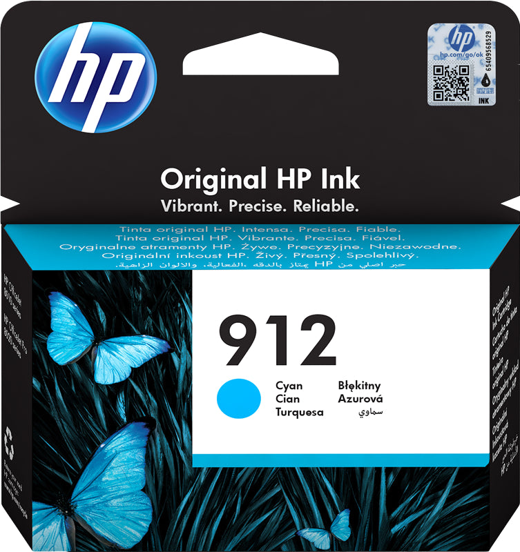 HP Cart. d'encre 912 cyan 3YL77AE OfficeJet 8010/8020 315 p.