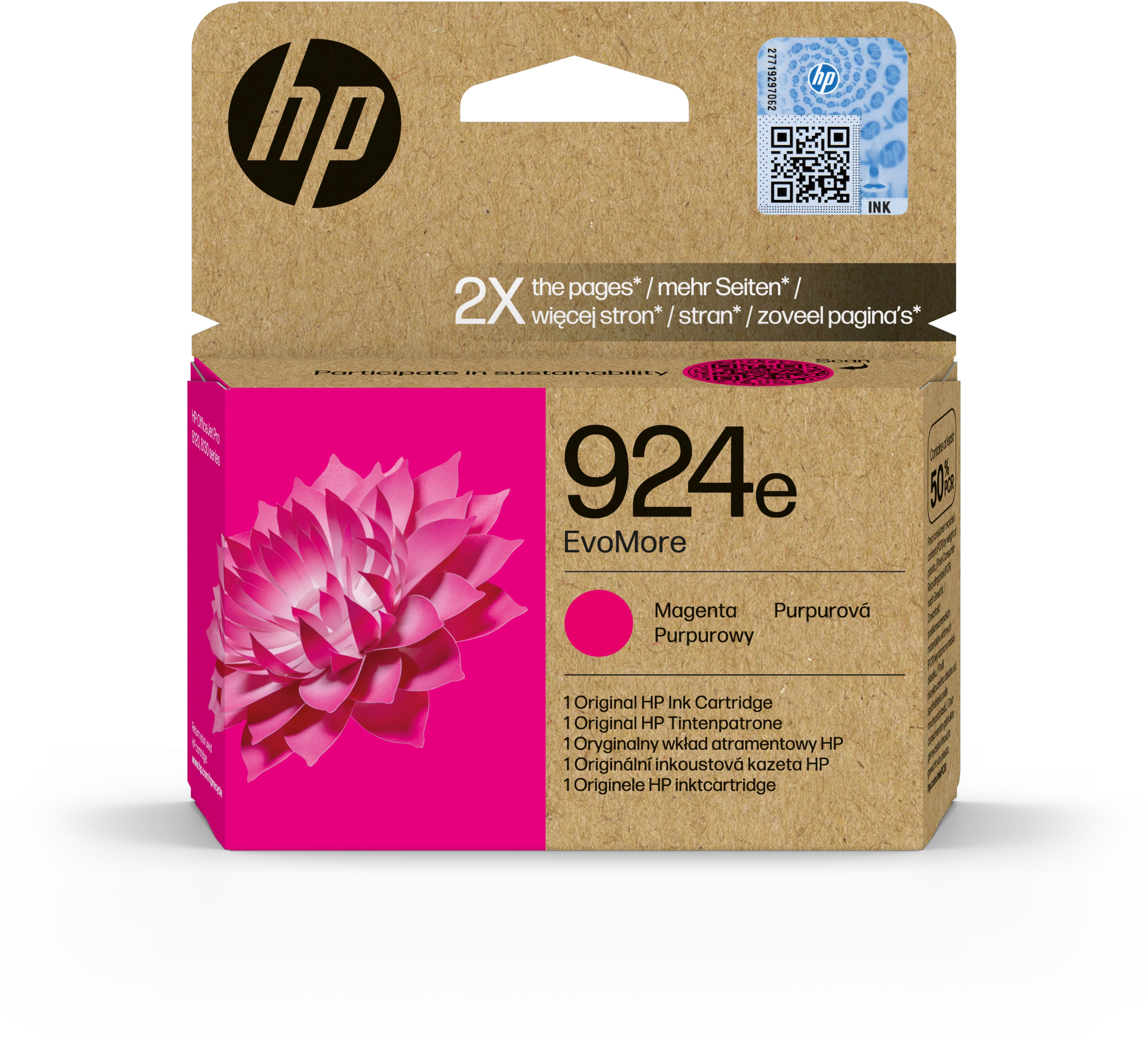 HP Cart. d'encre 924e magenta 4K0U8NE OfficeJet Pro 8120/8130 800 p.