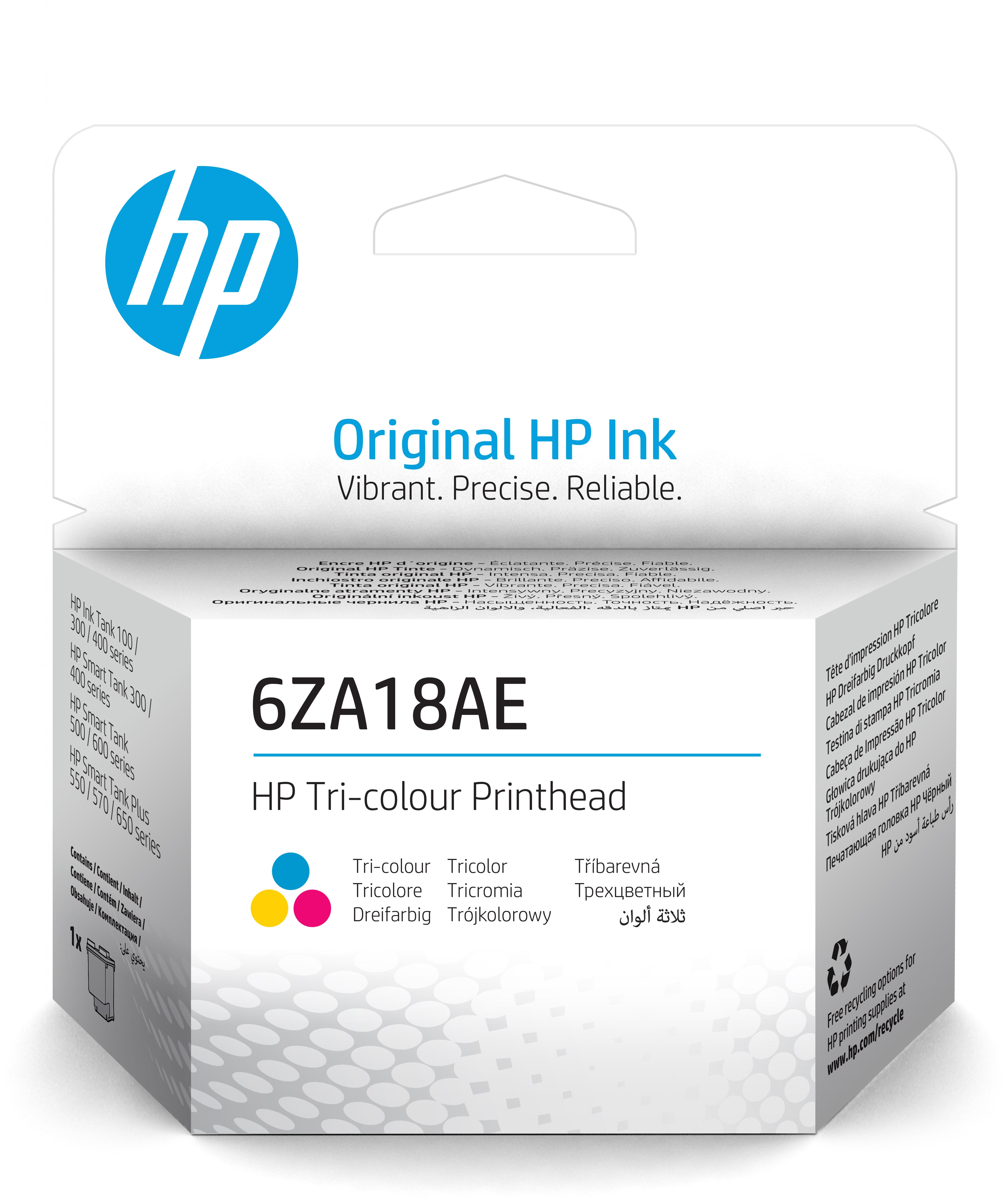 HP Tête d'impression tri-colour 6ZA18AE InkTank/SmartTank 20'000 p.