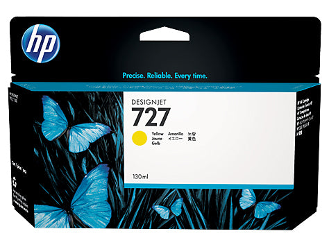 HP Cartouche d'encre 727 yellow B3P21A DesignJet T920/T1500 130ml