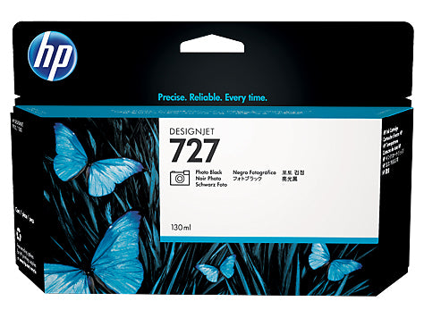 HP Cart. d'encre 727 photo black B3P23A DesignJet T920/T1500 130ml