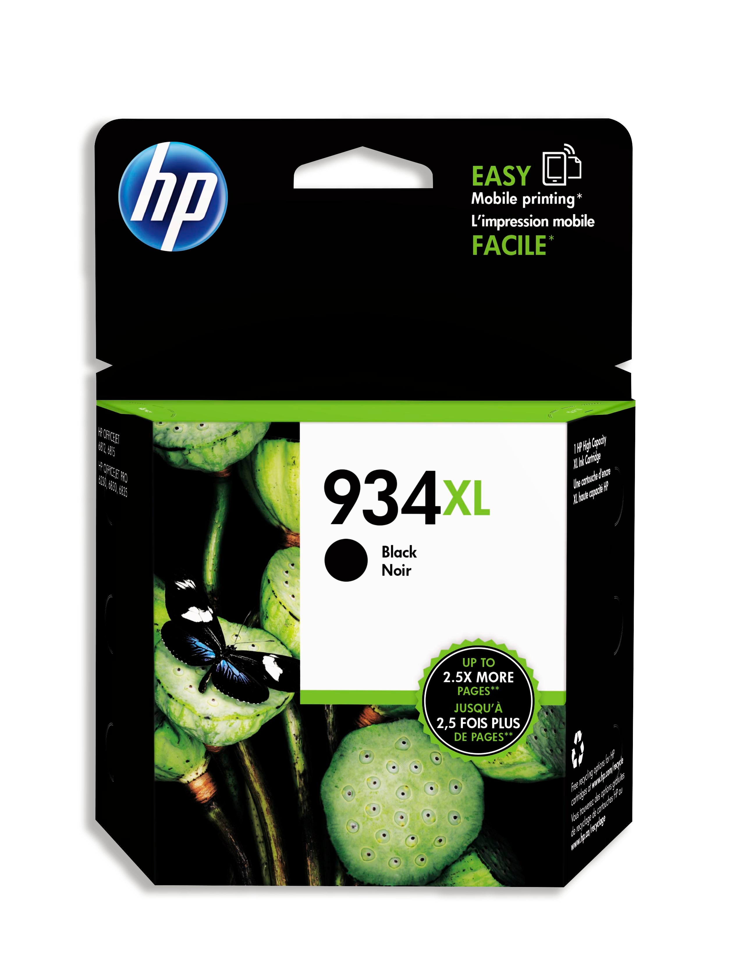 HP Cartouche d'encre 934XL noir C2P23AE OfficeJet Pro 6230 1000 p.