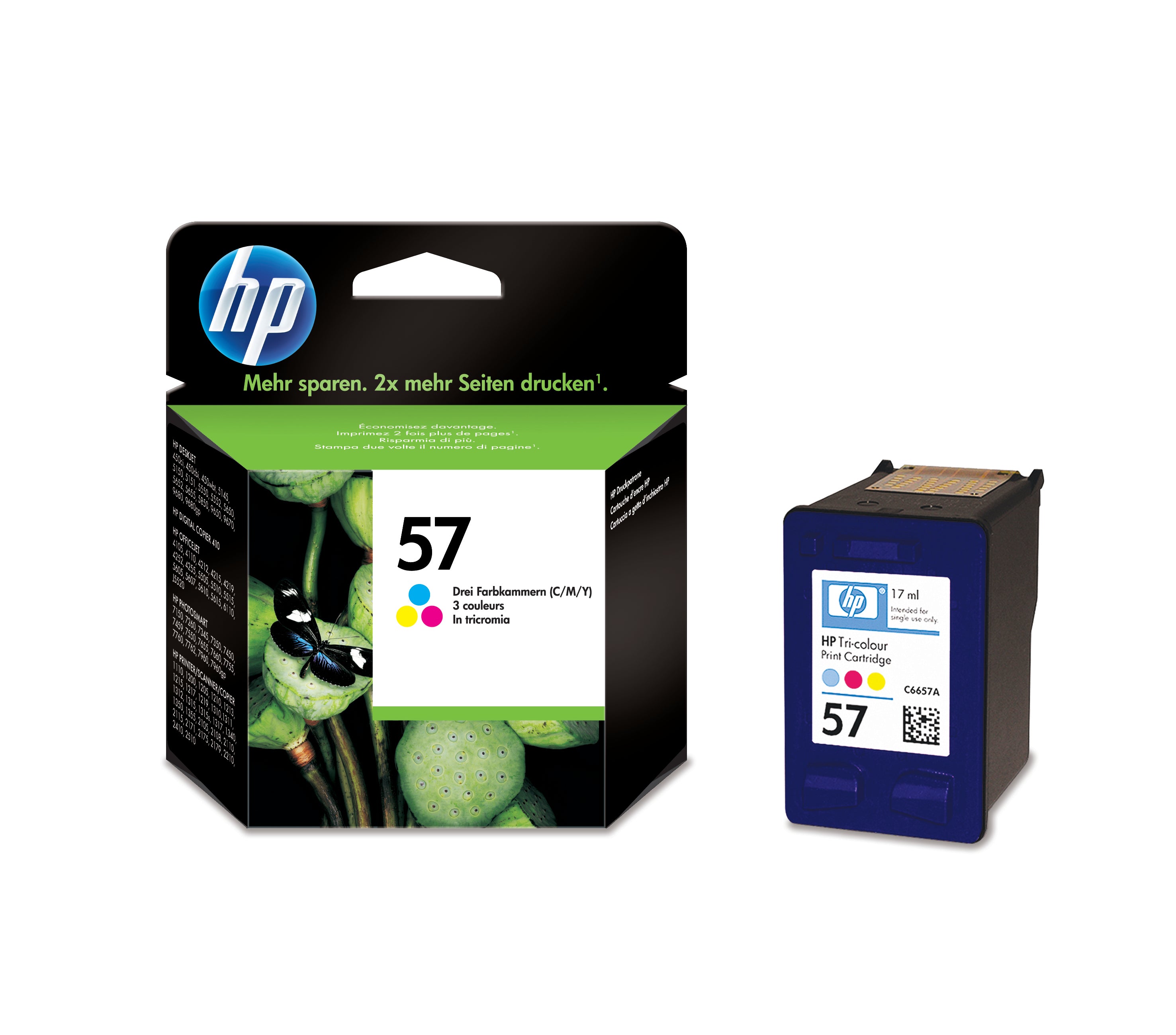 HP Cartouche d'encre 57 color C6657AE P100 Photosmart 500 pages