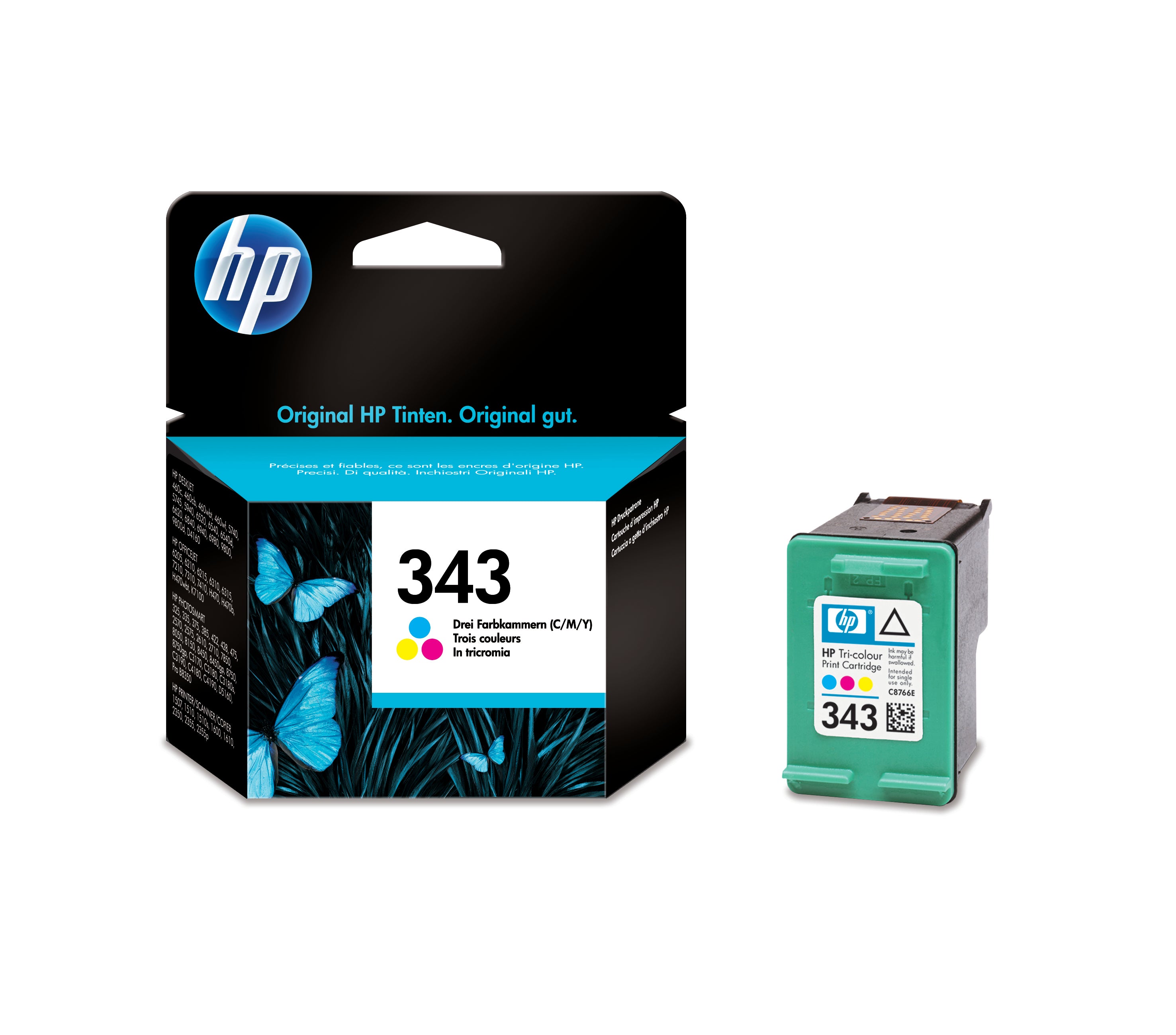HP Cartouche d'encre 343 color C8766EE Photosmart 325 260 pages
