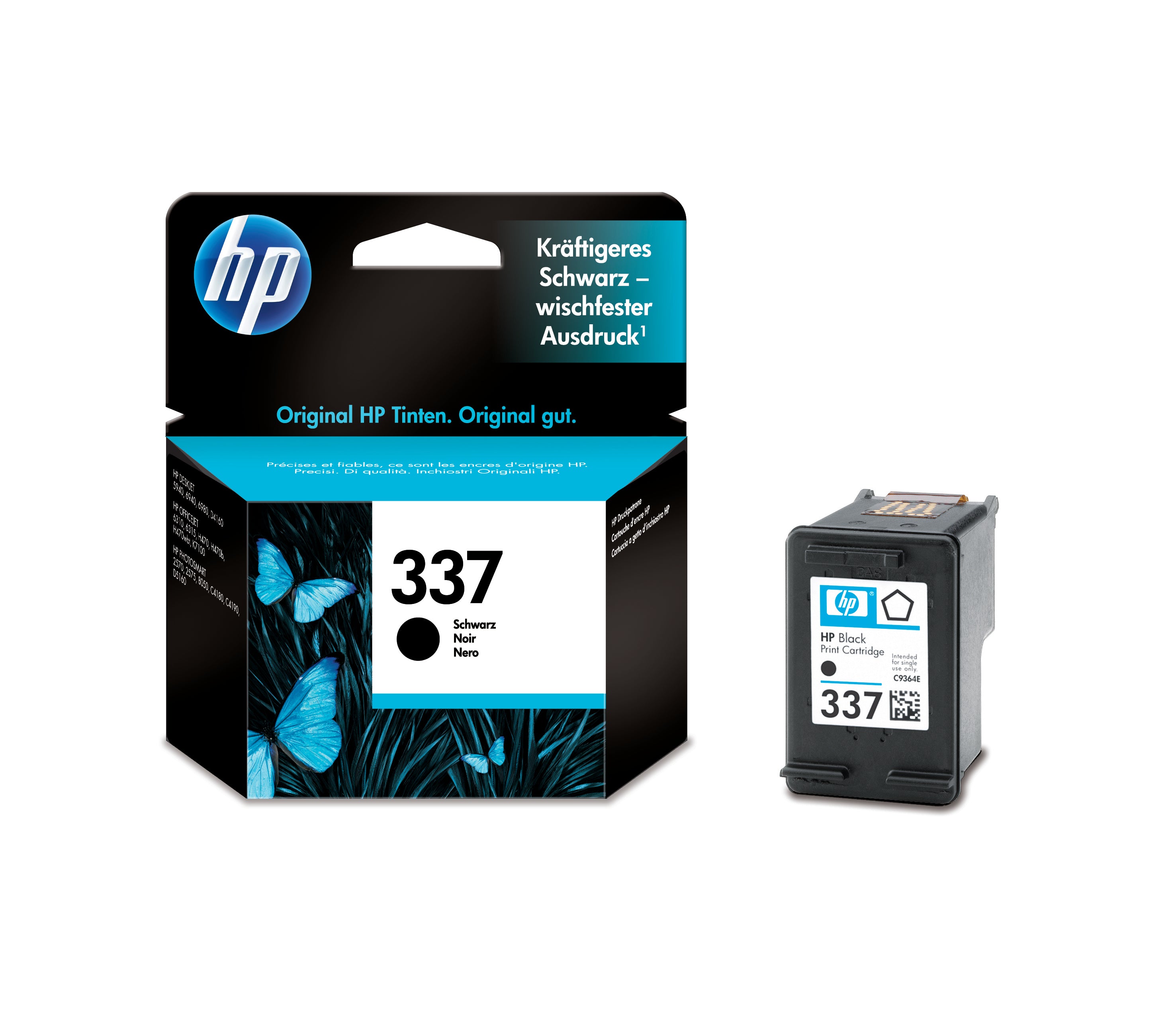 HP Cartouche d'encre 337 noir C9364EE PhotoSmart 8050 400 pages