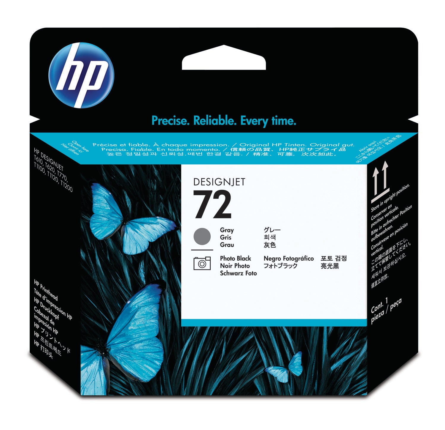 HP Tête d'impr. 72 grey/phot.noir C9380A DesignJet T1100