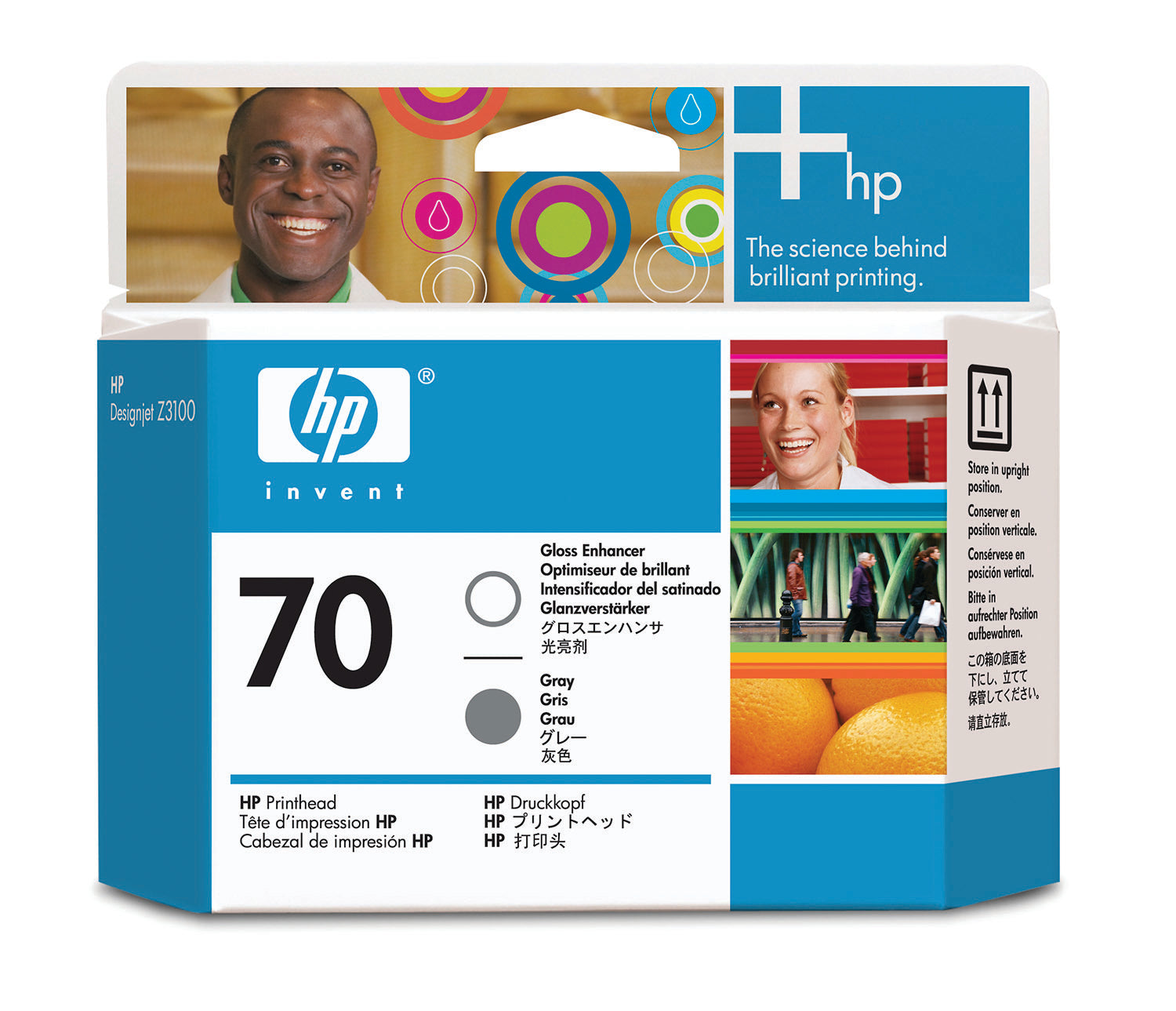 HP Tête d'imp. 70 gloss/grey C9410A DesignJet Z3100/Z3200