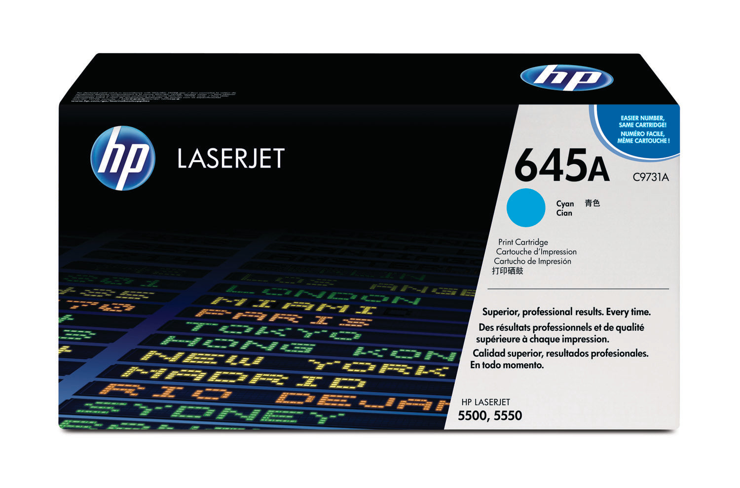 HP Cartouche toner 645A cyan C9731A Color LaserJet 5500 12'000 p.