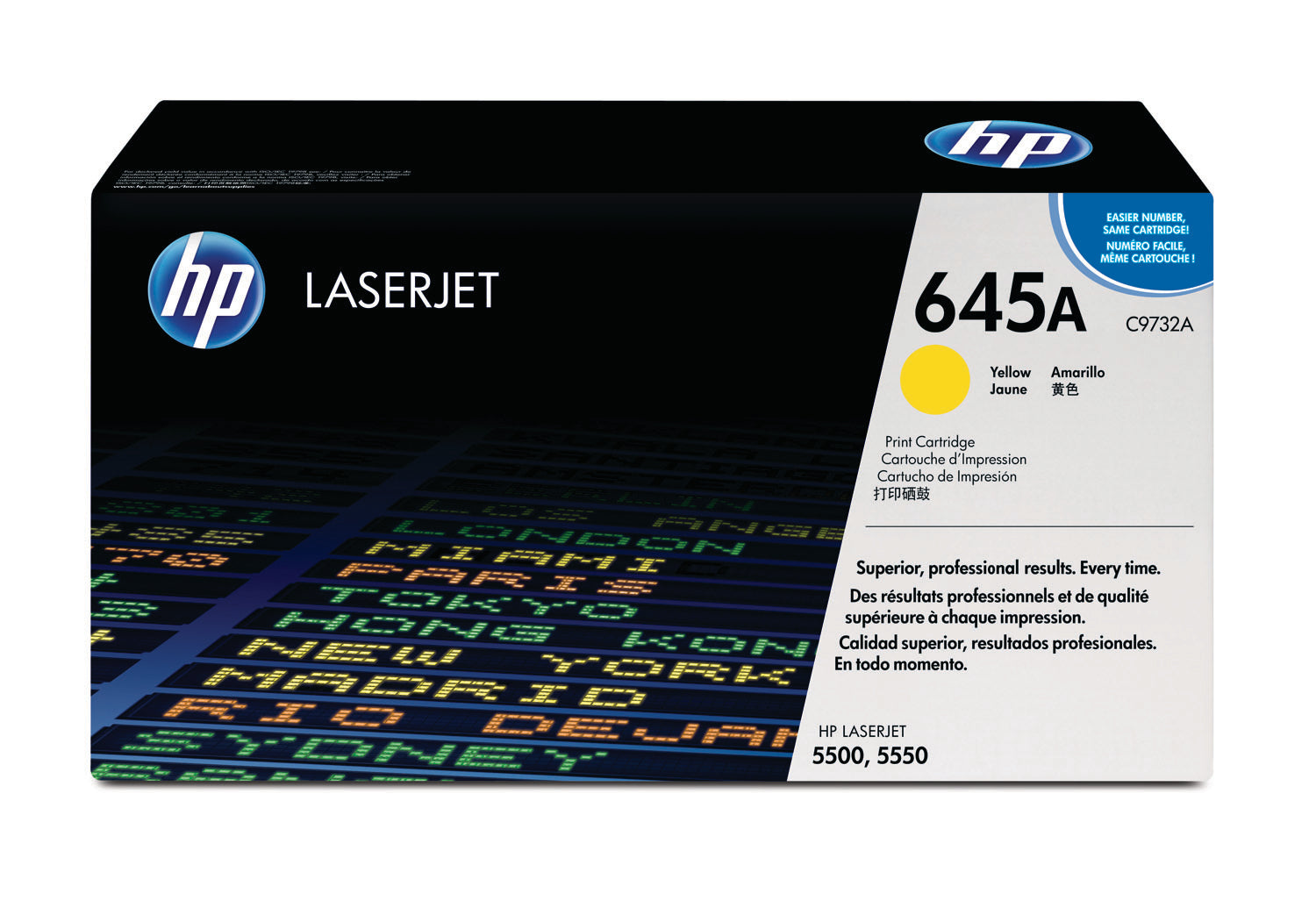 HP Cartouche toner 645A yellow C9732A Color LaserJet 5500 12'000 p.