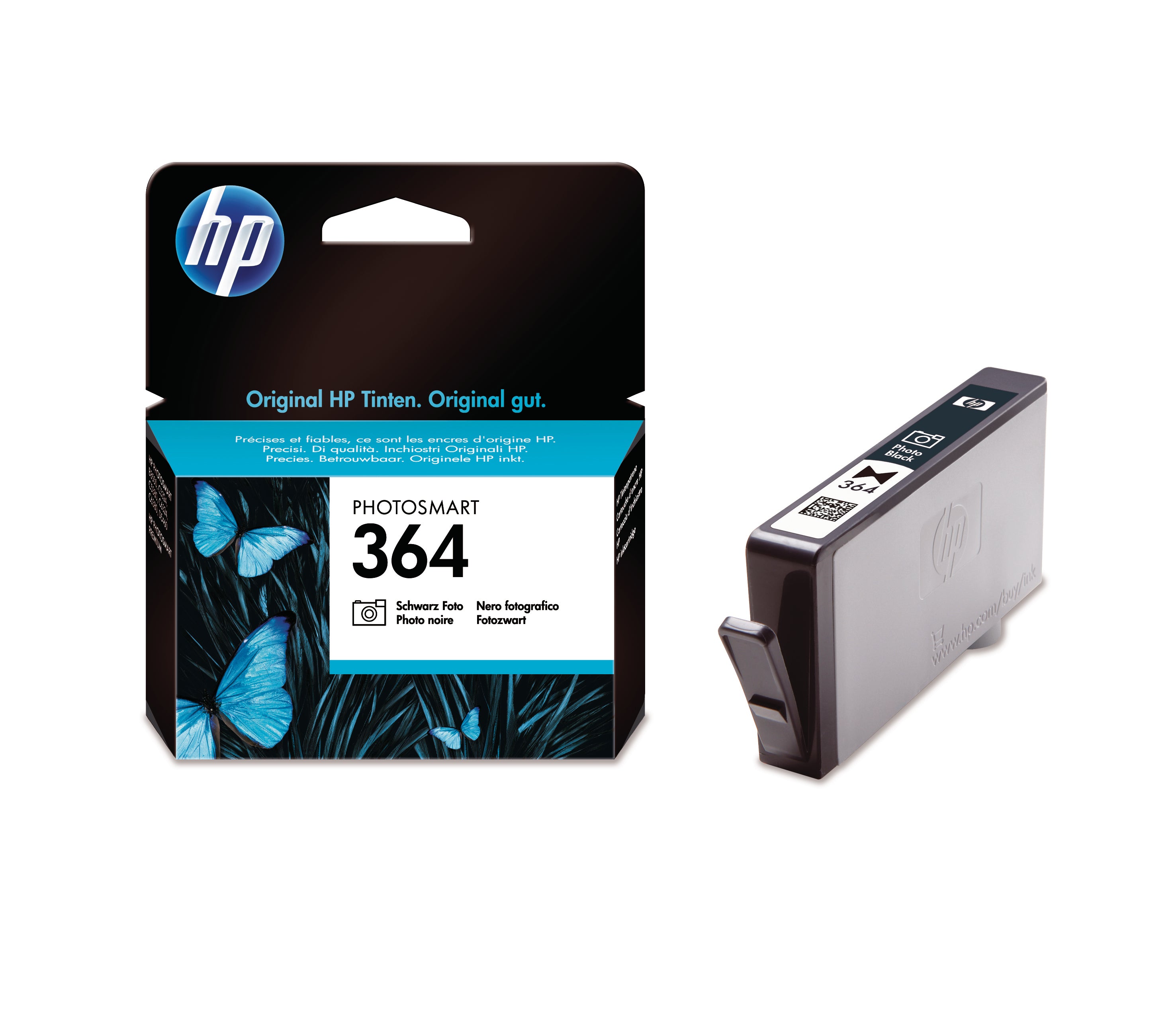 HP Cart. d'encre 364 photo noir CB317EE PhotoSmart D5460 130 pages