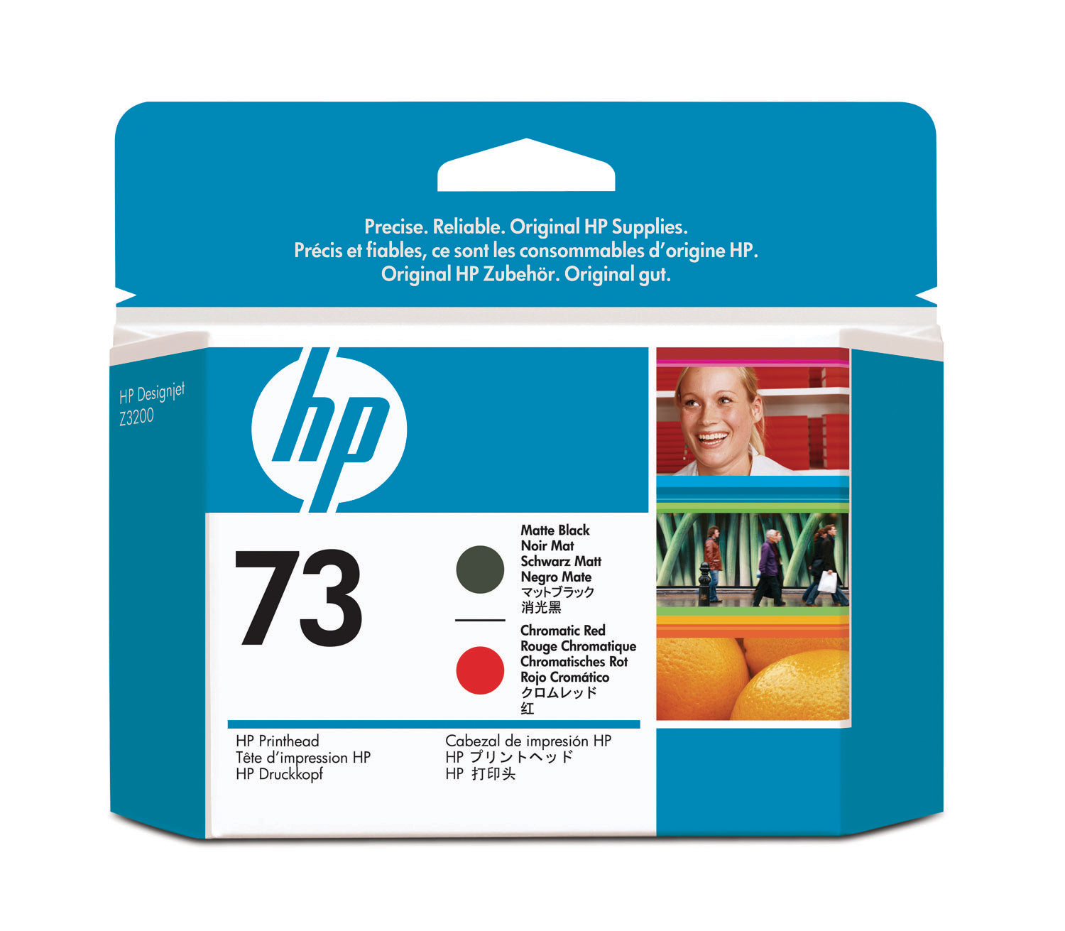 HP Tête d'imp. 73 matte black/red CD949A DesignJet Z3200