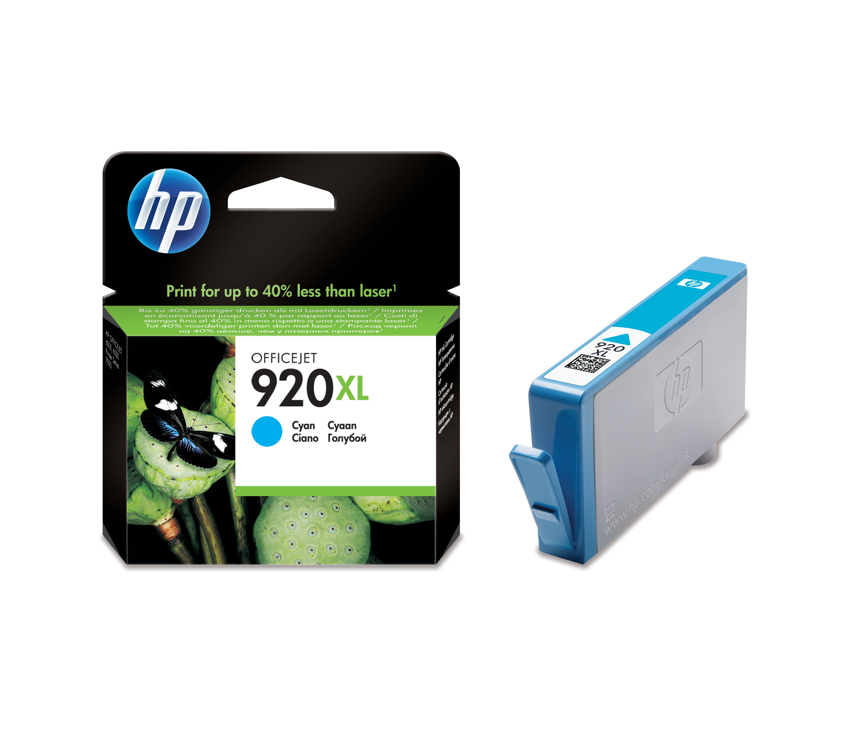 HP Cartouche d'encre 920XL cyan CD972AE OfficeJet 6500 700 pages