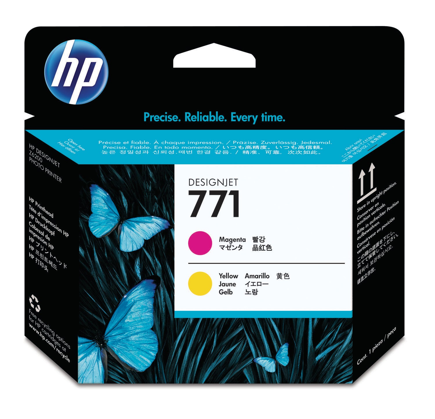 HP Tête d'impr. 771 magenta/jaune CE018A DesignJet Z6200