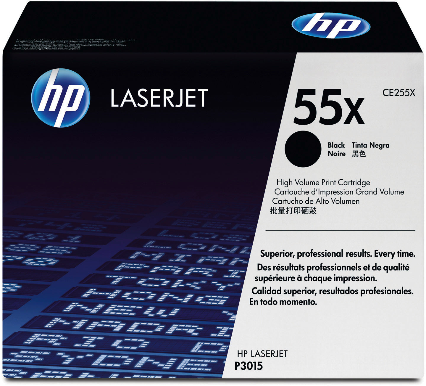 HP Cartouche toner 55X noir CE255X LaserJet P3015 12'500 pages