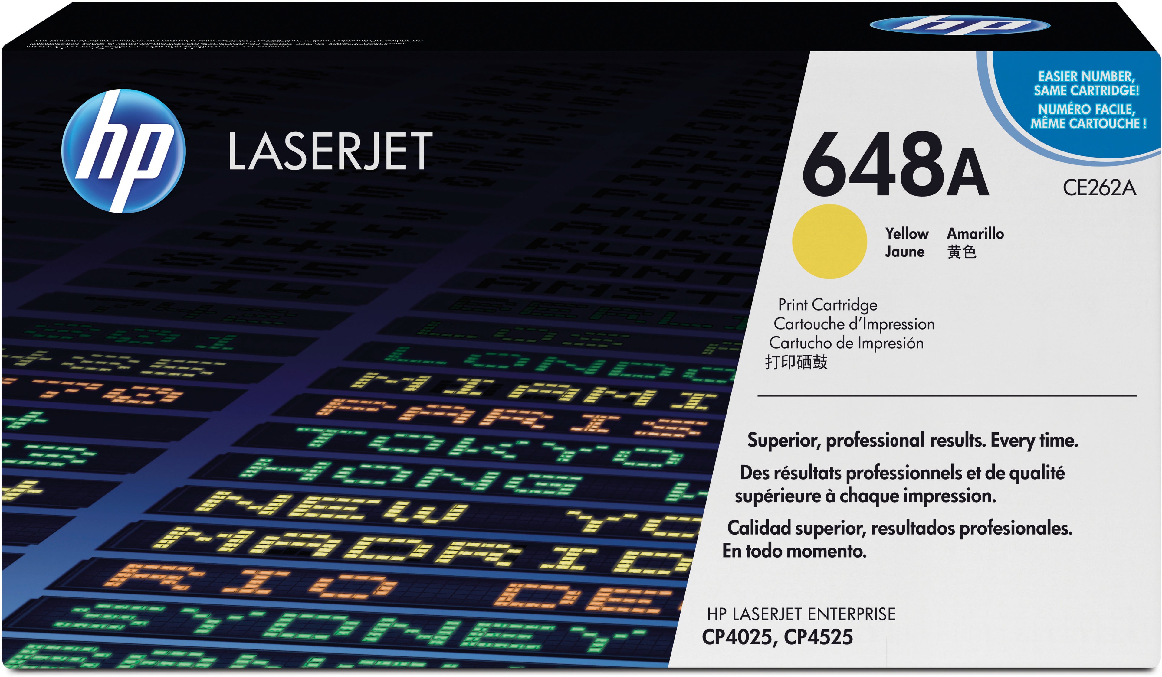 HP Cartouche toner 648A yellow CE262A Color LJ CP4025 11'000 pages