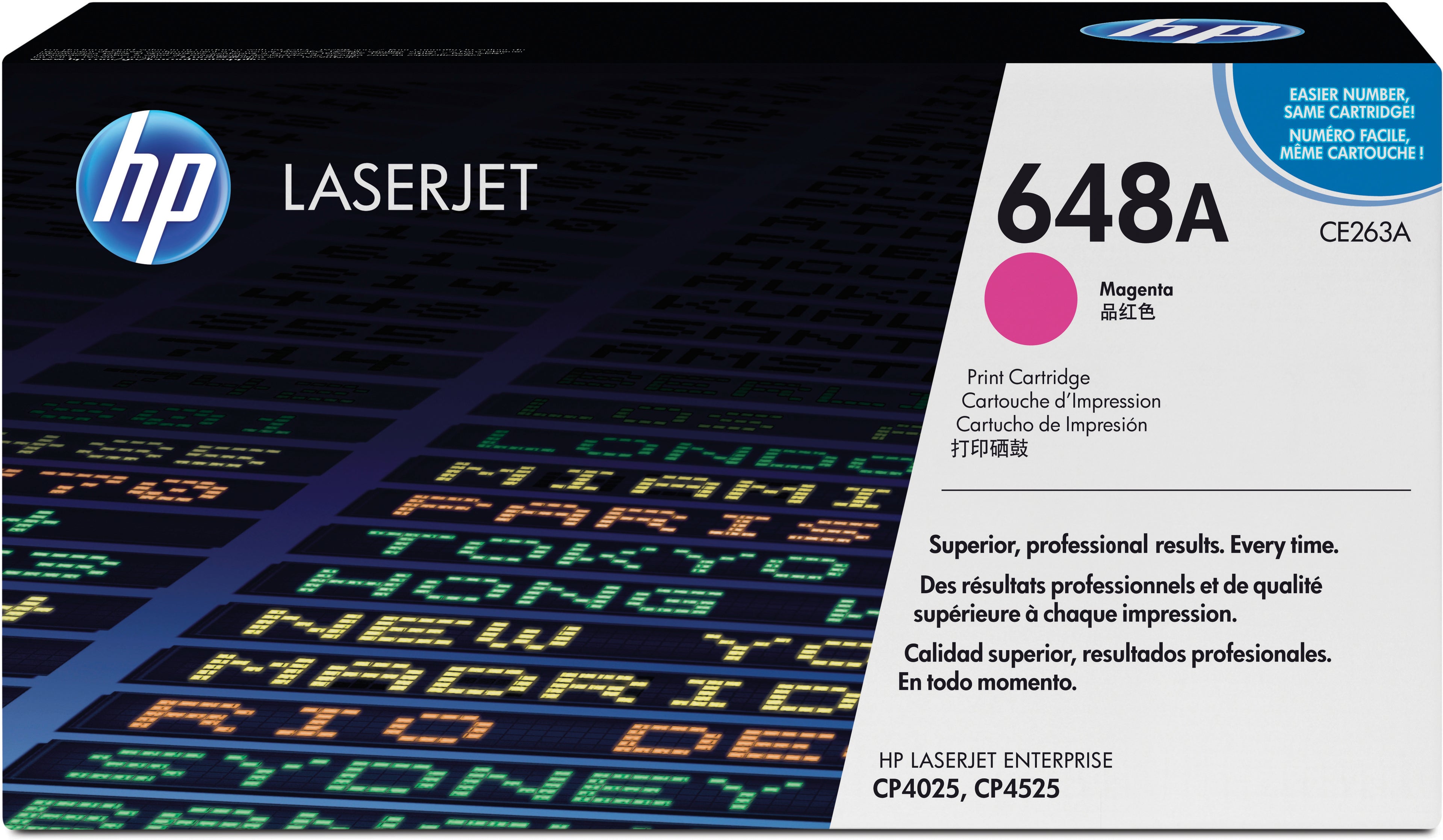 HP Cartouche toner 648A magenta CE263A Color LJ CP4025 11'000 pages