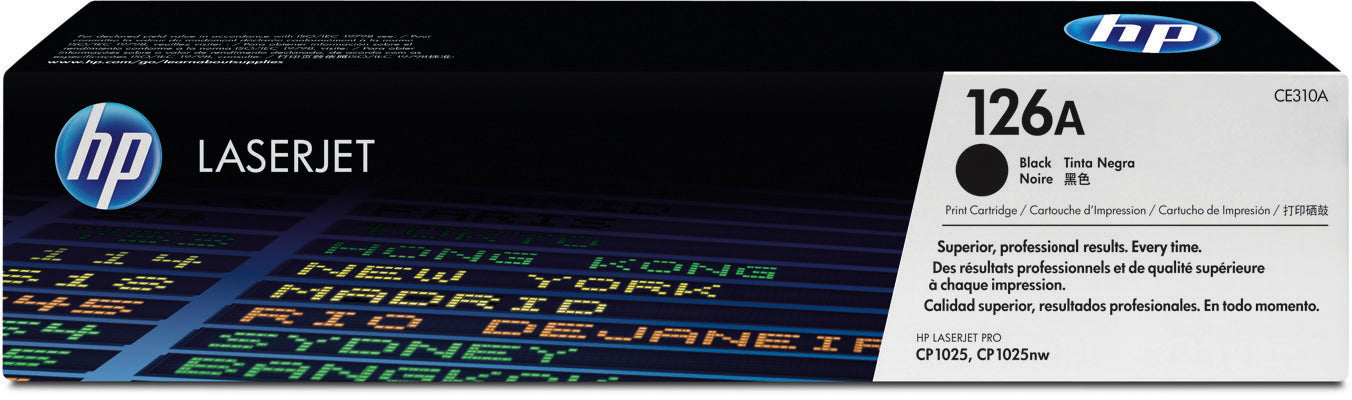 HP Cartouche toner 126A noir CE310A Color LJ Pro CP1025 1200 p.