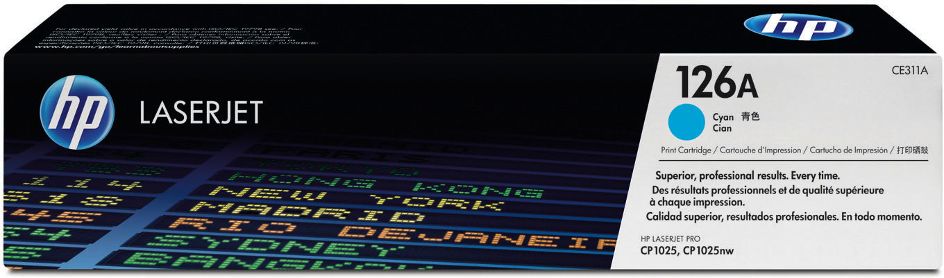HP Cartouche toner 126A cyan CE311A Color LJ Pro CP1025 1000 p.