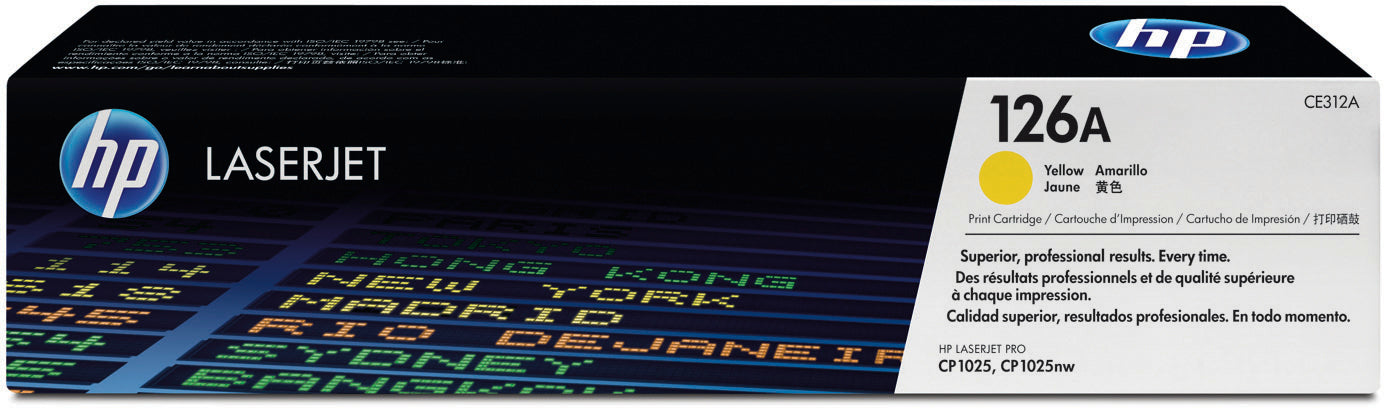HP Cartouche toner 126A yellow CE312A Color LJ Pro CP1025 1000 p.