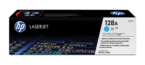 HP Cartouche toner 128A cyan CE321A Color LJ Pro CM1415 1300 p.