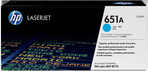 HP Cartouche toner 651A cyan CE341A LJ Enterpr.700 M775 16'000 p.